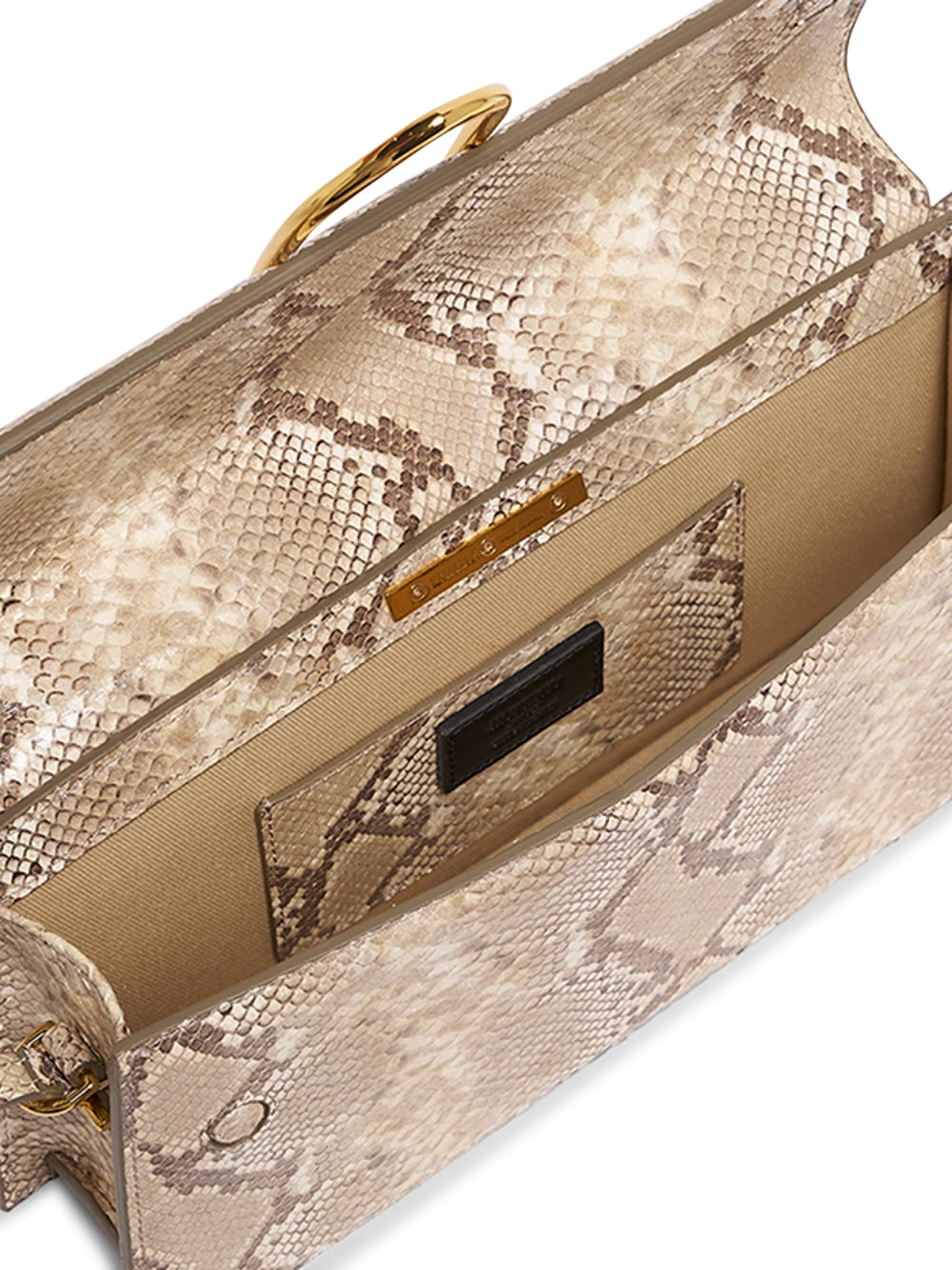 Jacquemus Le Bambino Snakeskin-Embossed Leather Shoulder Bag