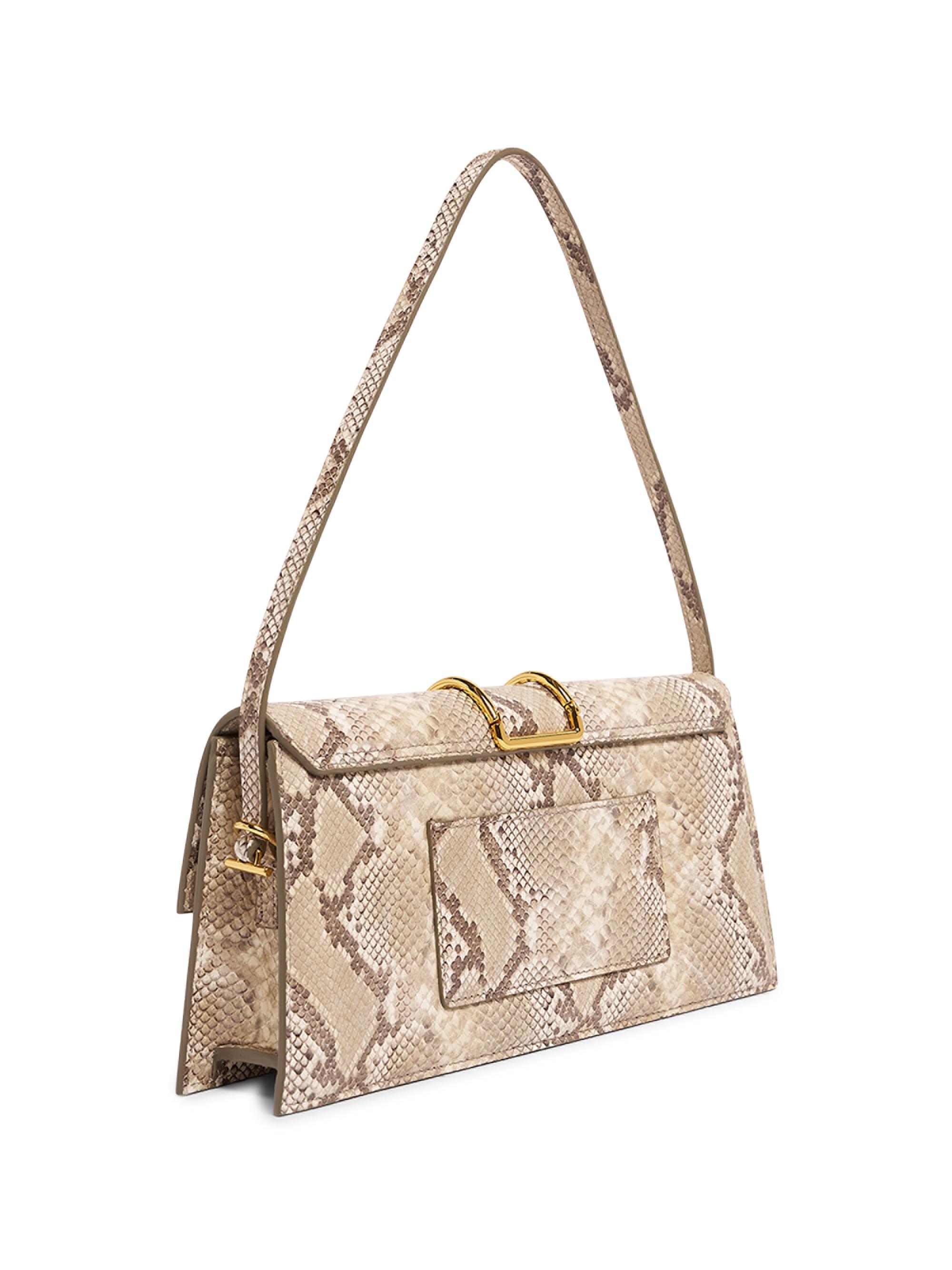 Jacquemus Le Bambino Snakeskin-Embossed Leather Shoulder Bag