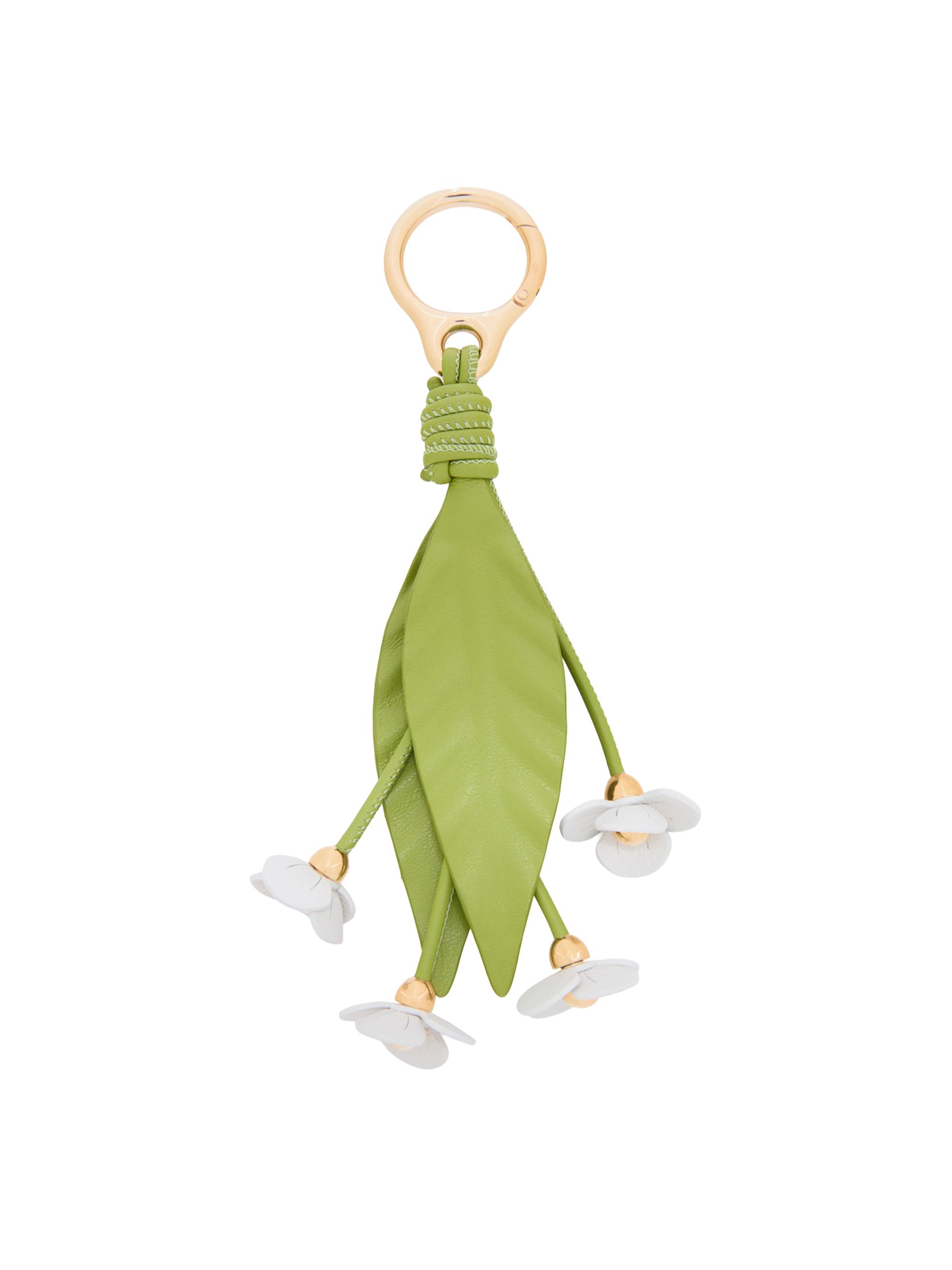 LOEWE Women's  x Paula's Ibiza Strawberry Flower Charm - Green White - Women's Clothing