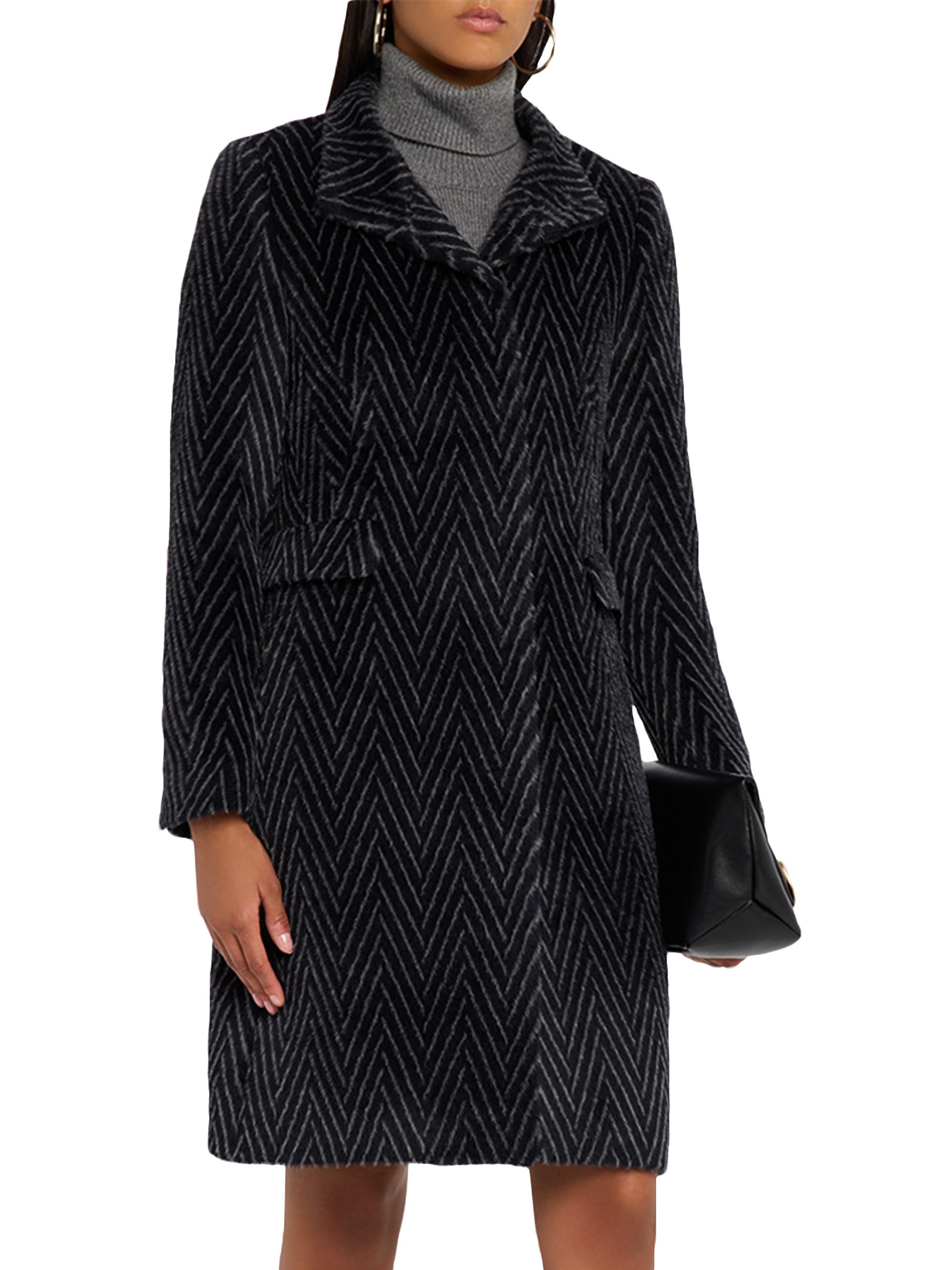 Chiarulli Feronia Alpaca-Blend Chevron Coat | Saks Fifth Avenue