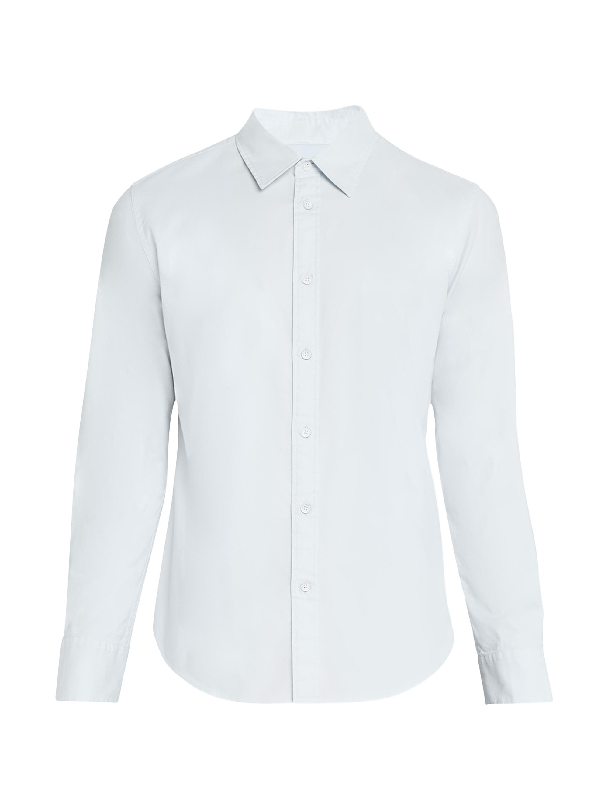 Theory Sylvain Wealth Poplin Long-Sleeve Shirt | Saks Fifth Avenue