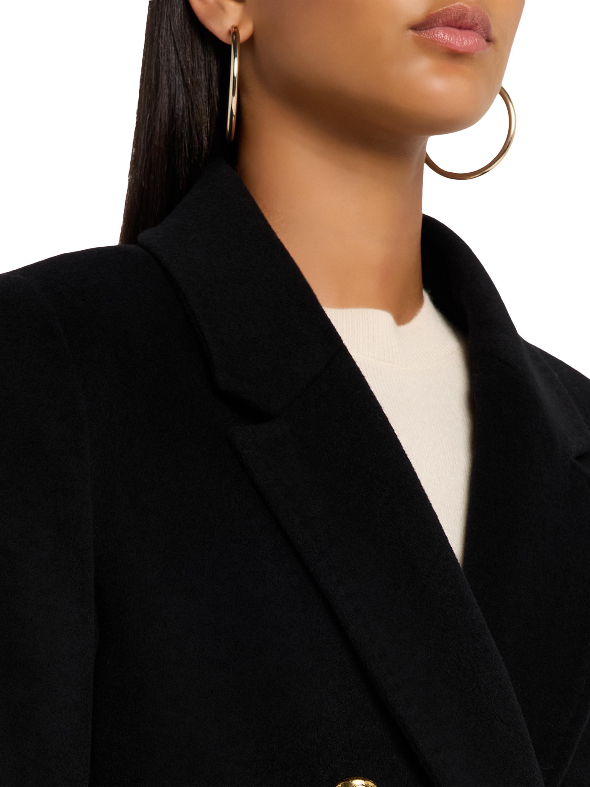 Chiarulli Oriana Cashmere & Wool Double-Breasted Long Coat | Saks