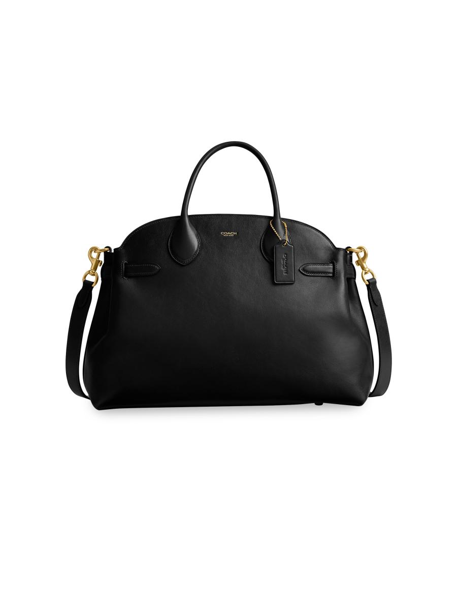 Coach Women's Soft Empire Leather Carryall 40 In Black