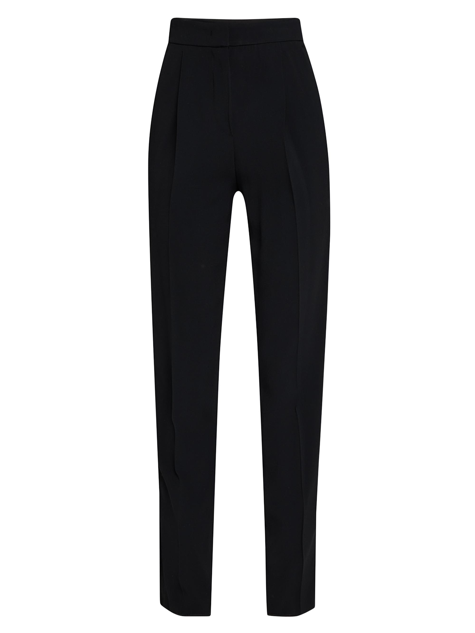 Emporio Armani Women's Essentials Pleated Trousers - Black