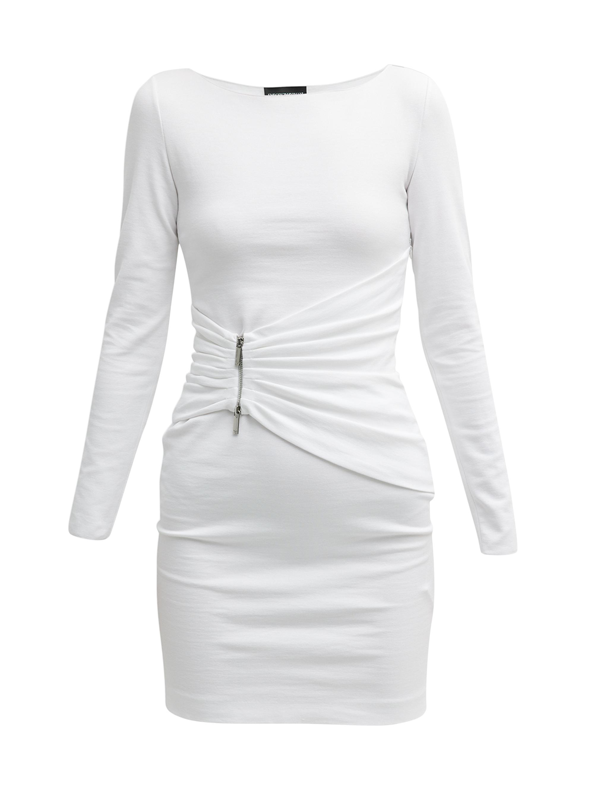 Emporio Armani Women's Belted Body-Con Minidress - White