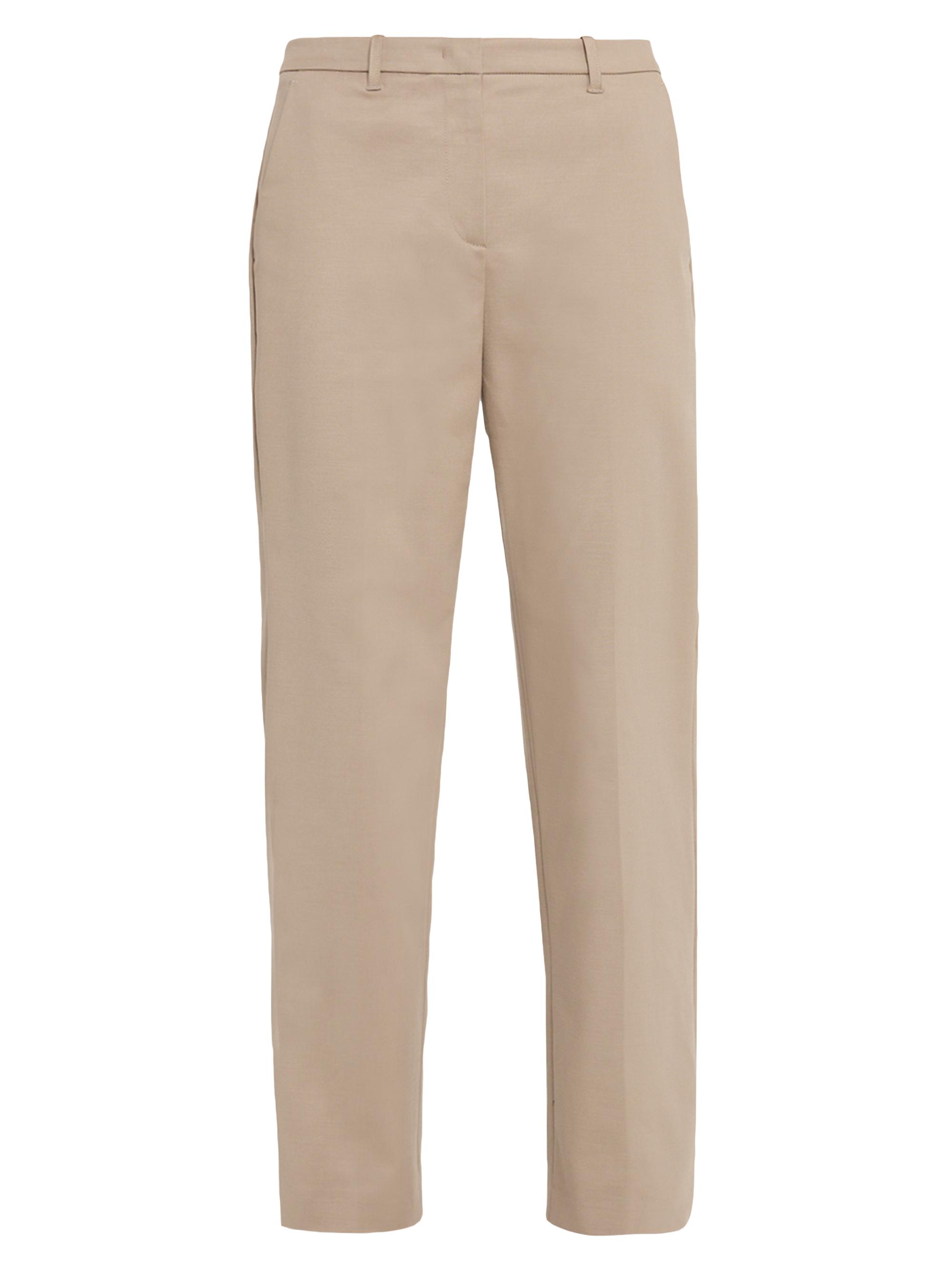 Emporio Armani Women's Cotton Couture Tapered Trousers - Sand