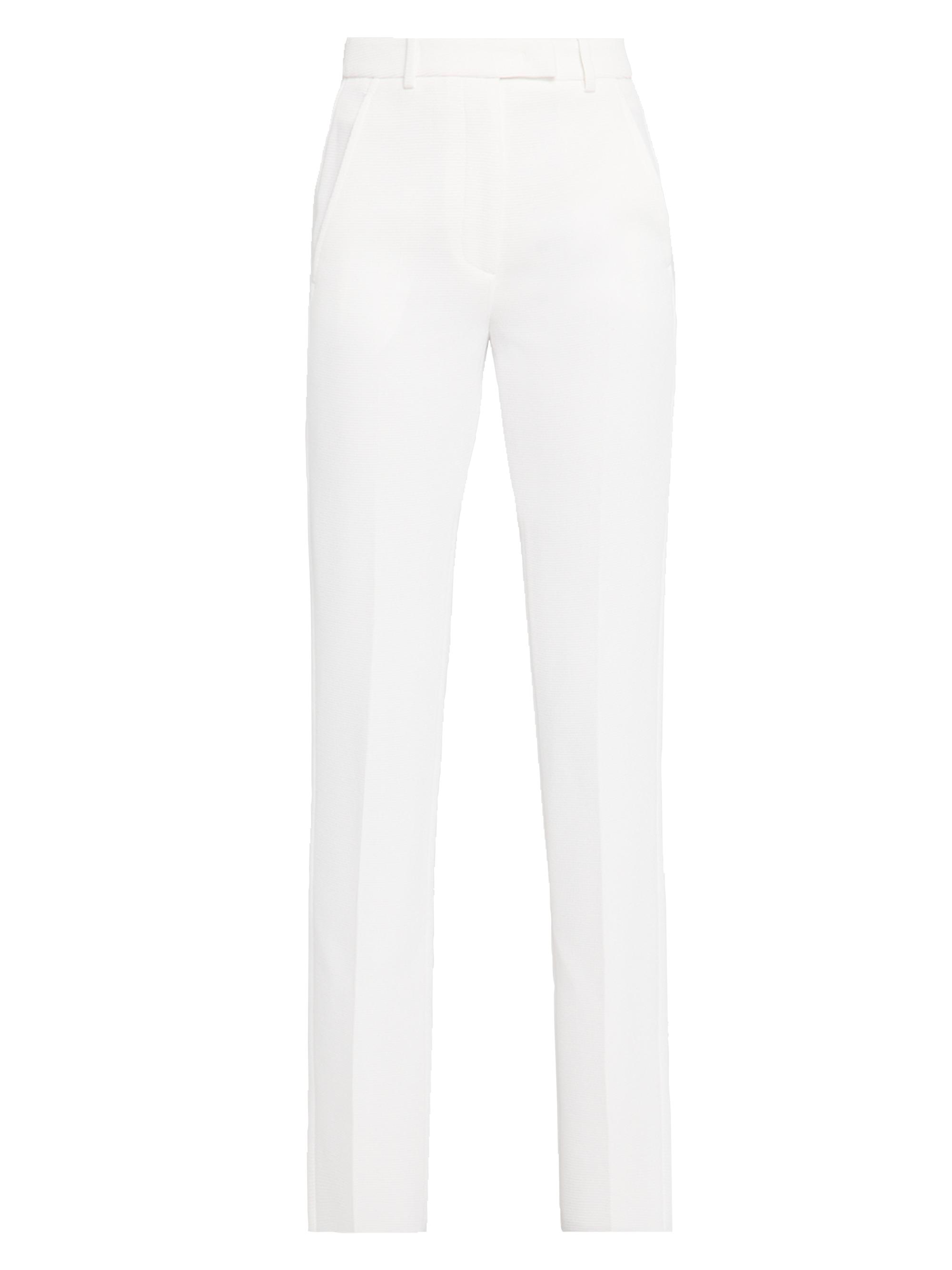 Emporio Armani Women's Waffle Slim-Fit Crop Trousers - White