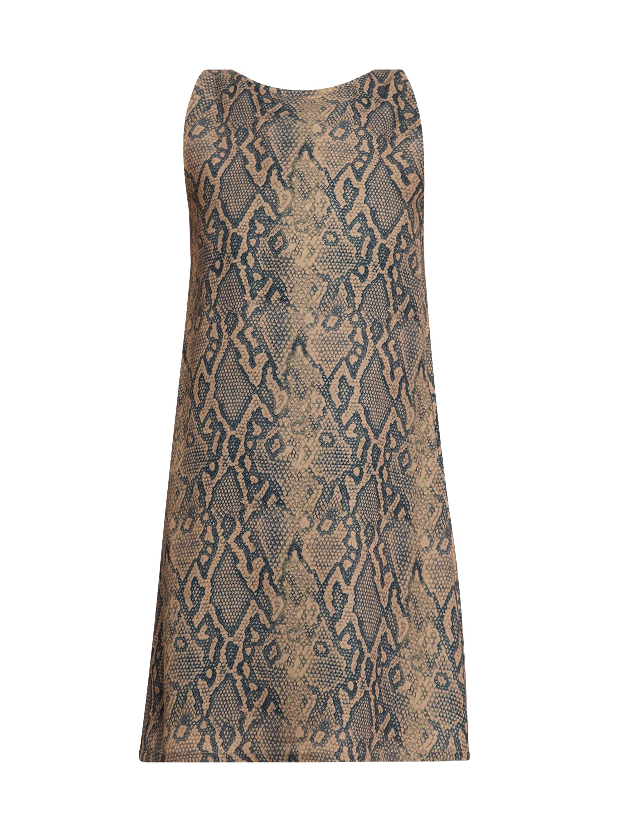 Emporio Armani Women's Snakeskin Print Mini Shift Dress - Snake