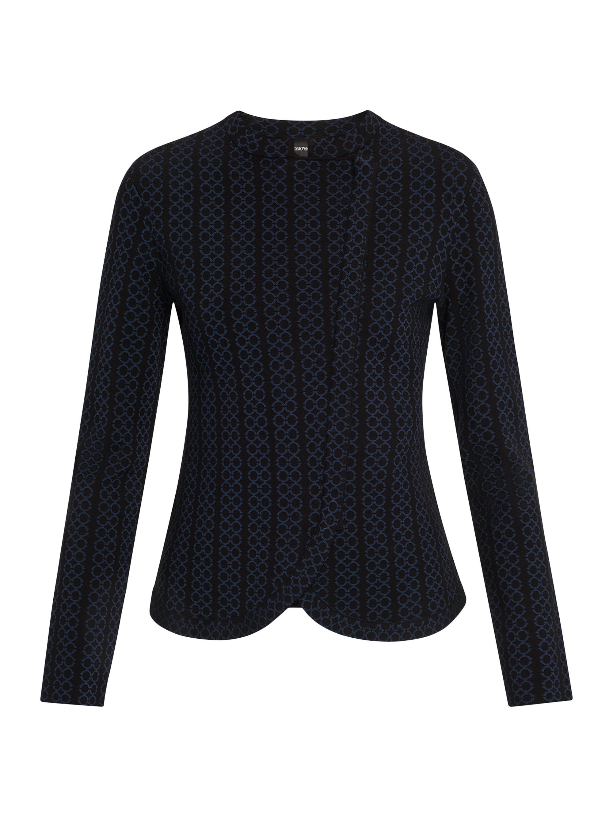 Emporio Armani Women's Stretch Jersey Fitted Zip Jacket - Black