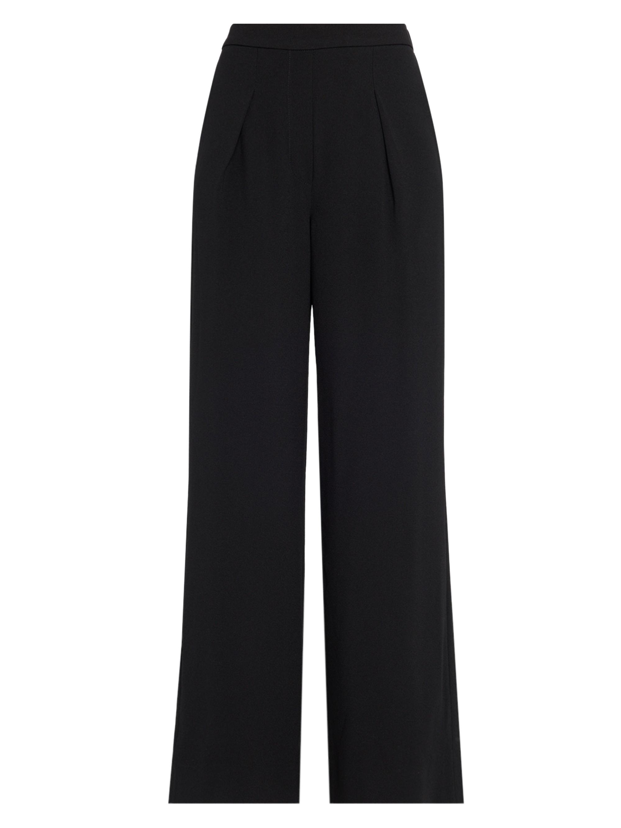 Emporio Armani Women's High-Rise Stretch Trousers - Black