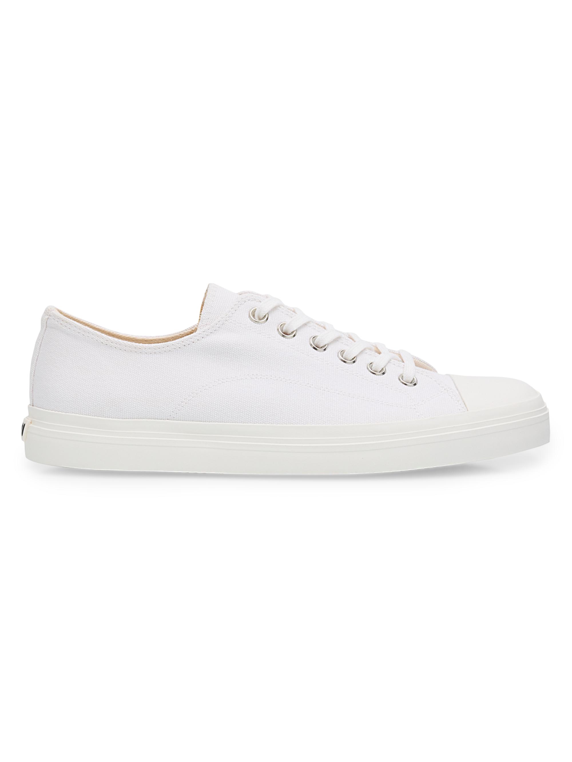 Moschino Men's Canvas Low-Top Sneakers - White