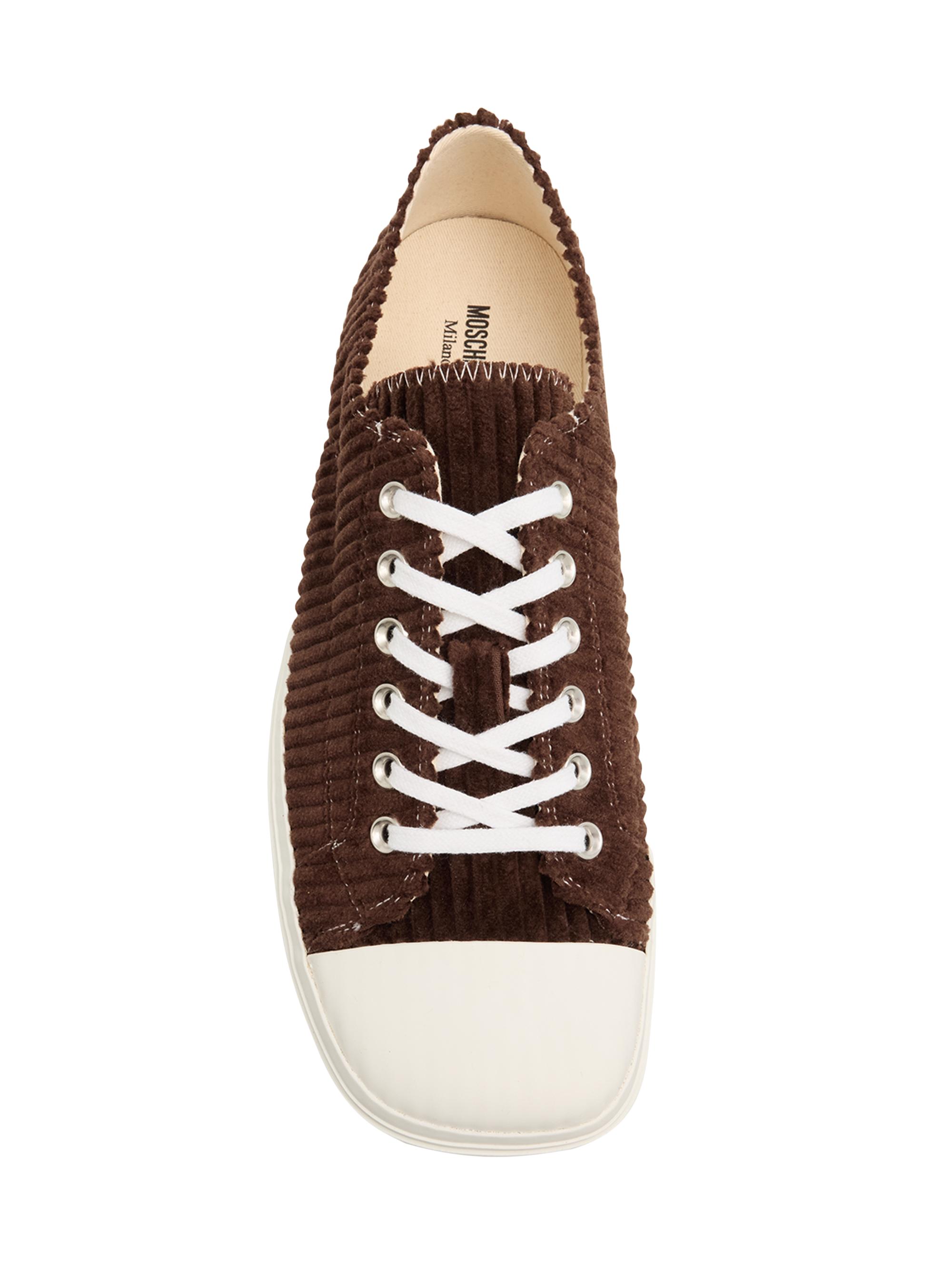 もこ Moschino Edge Corduroy Cap Toe Low-Top Sneakers | Saks Fifth Avenue