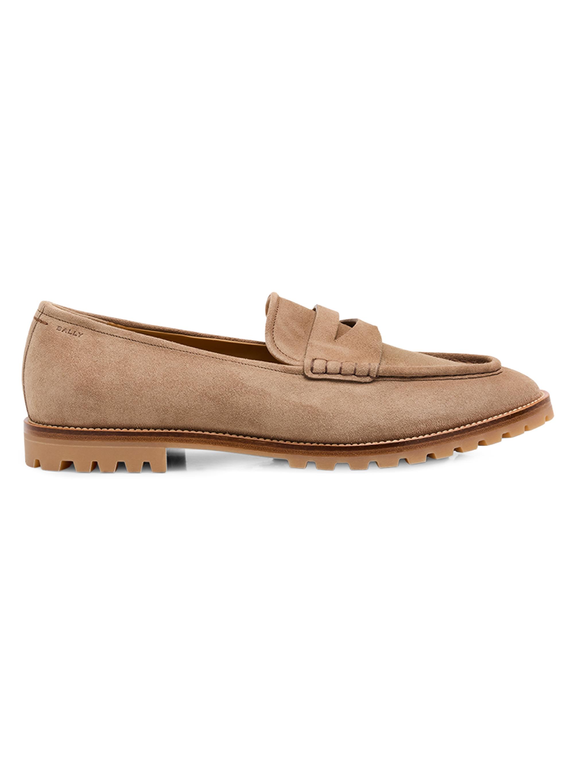 Bally Men's Sandrew Lug-Sole Leather Penny Loafers - Beige