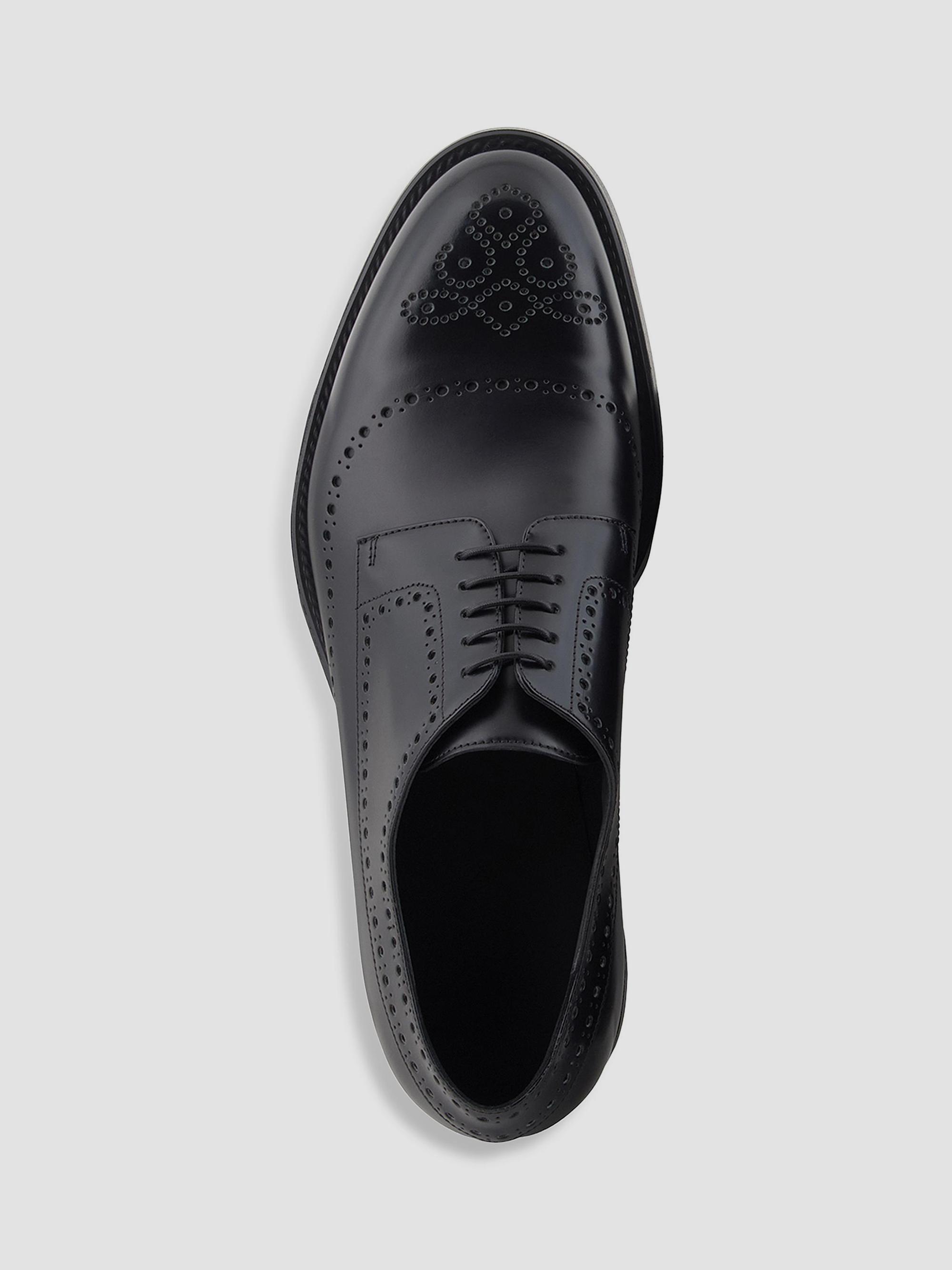 Giorgio Armani Leather Brogue Derby Shoes | Saks Fifth Avenue