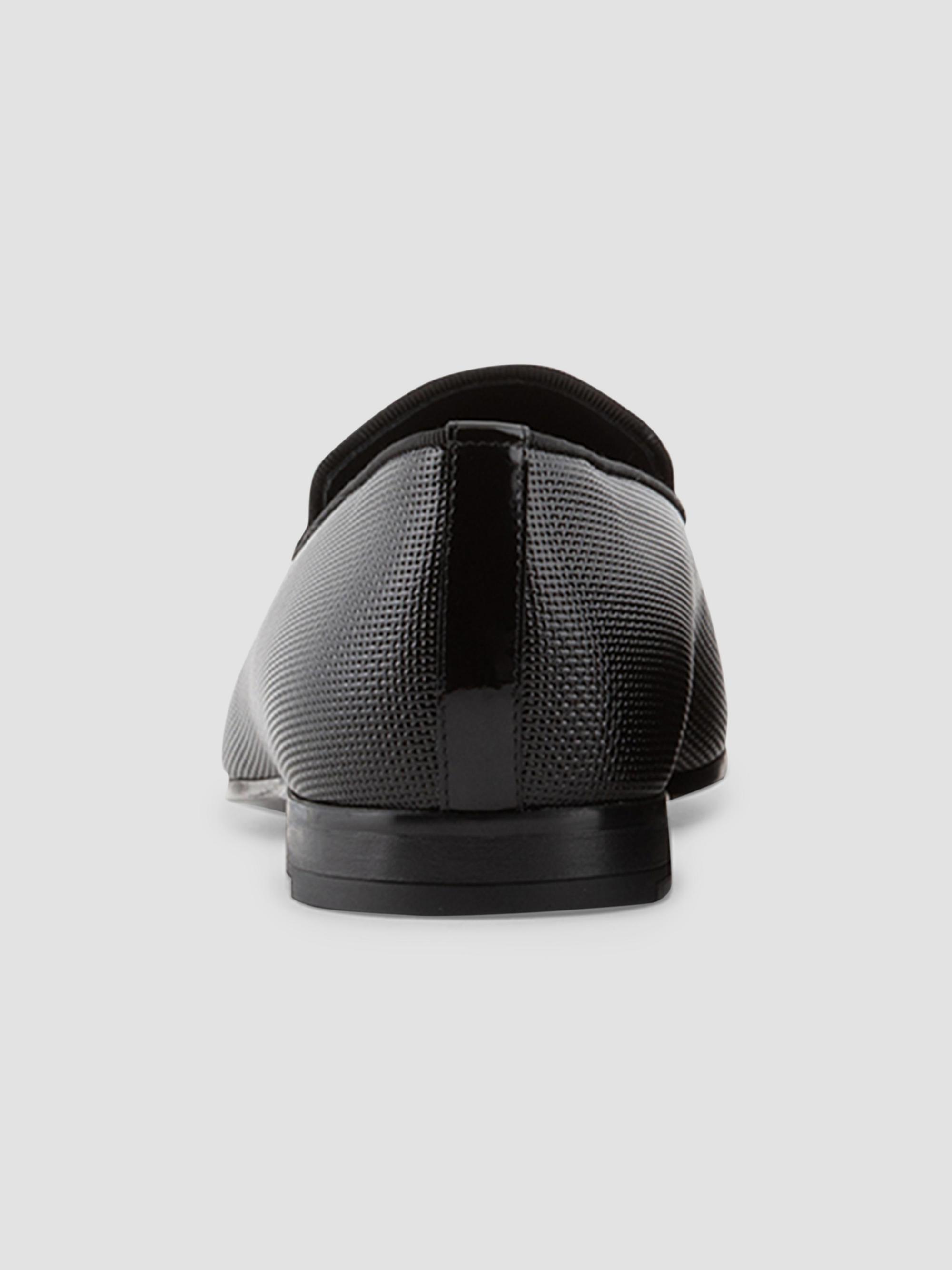 Giorgio Armani Venetian Textured Leather Loafers | Saks  display picture 2
