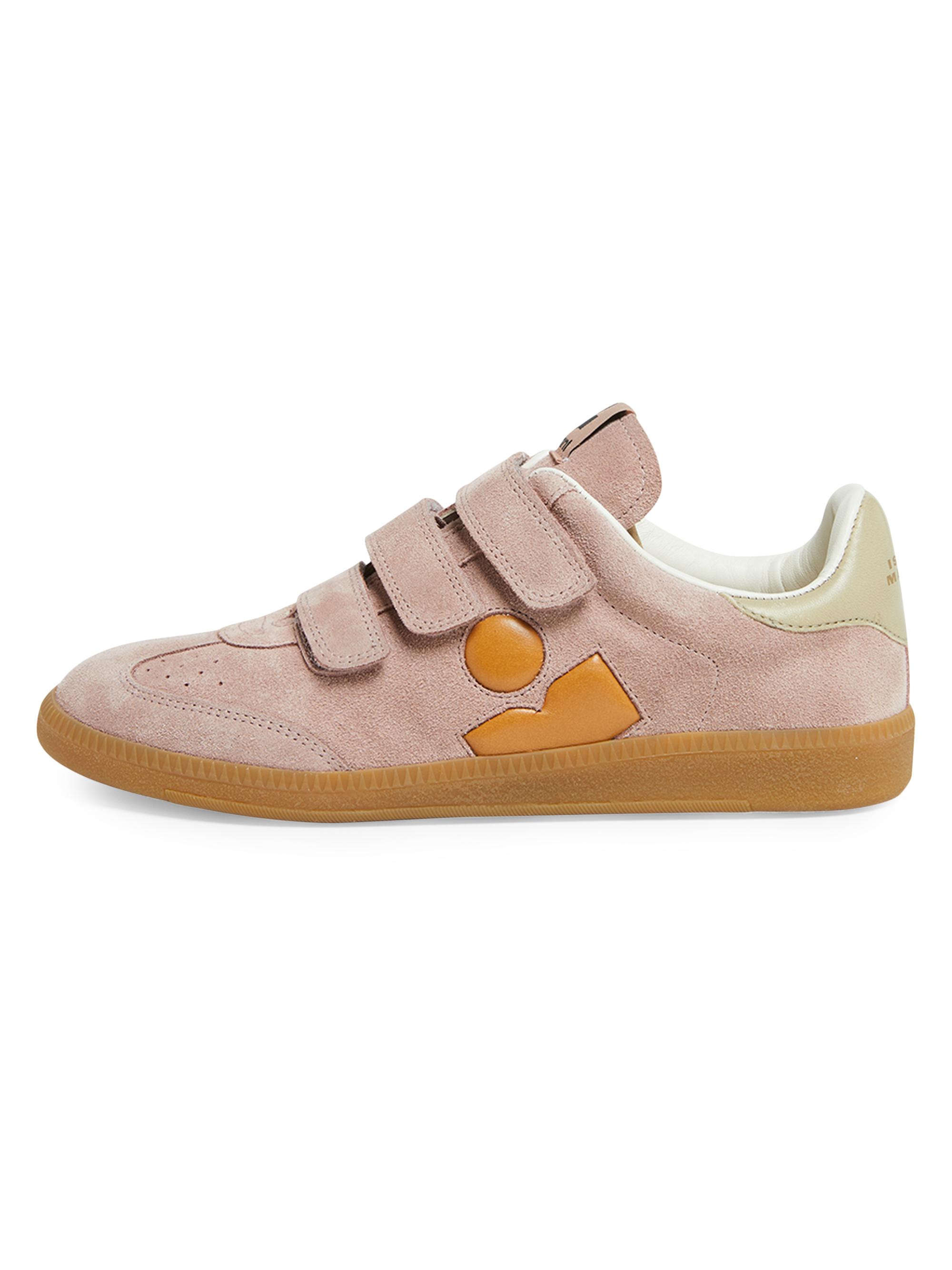 Isabel Marant Women's Beth Suede-Leather Retro Sneakers - Pink