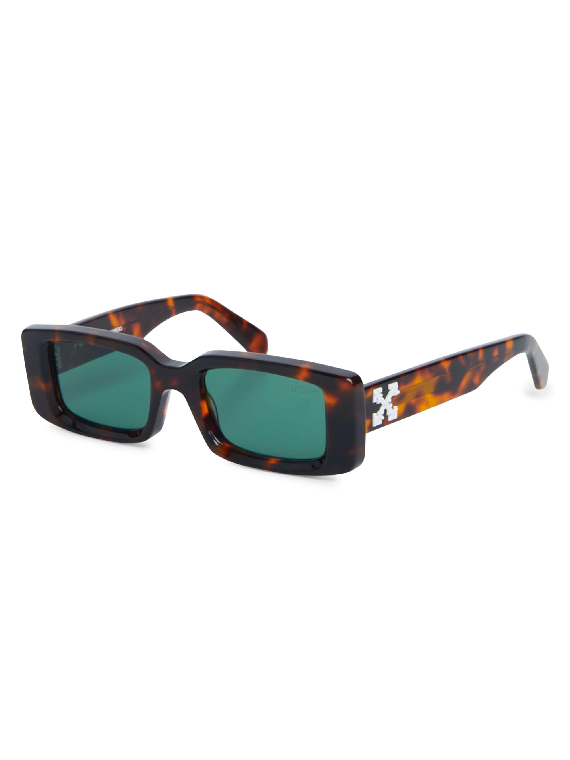 Off-White Men's Arthur 50MM Rectangle Sunglasses - Brown Pattern