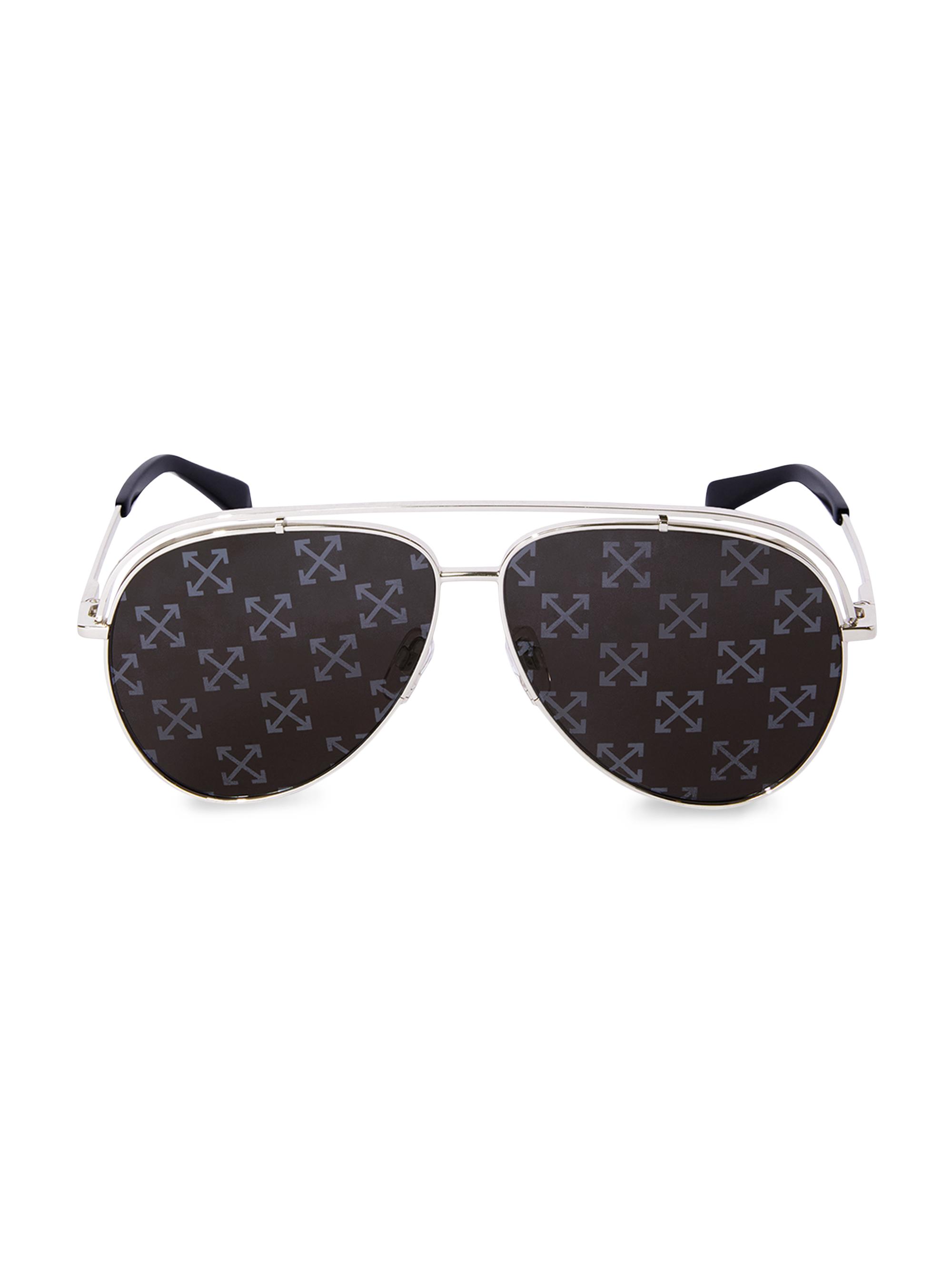Off-White Men's Winner Aviator Sunglasses - Silver