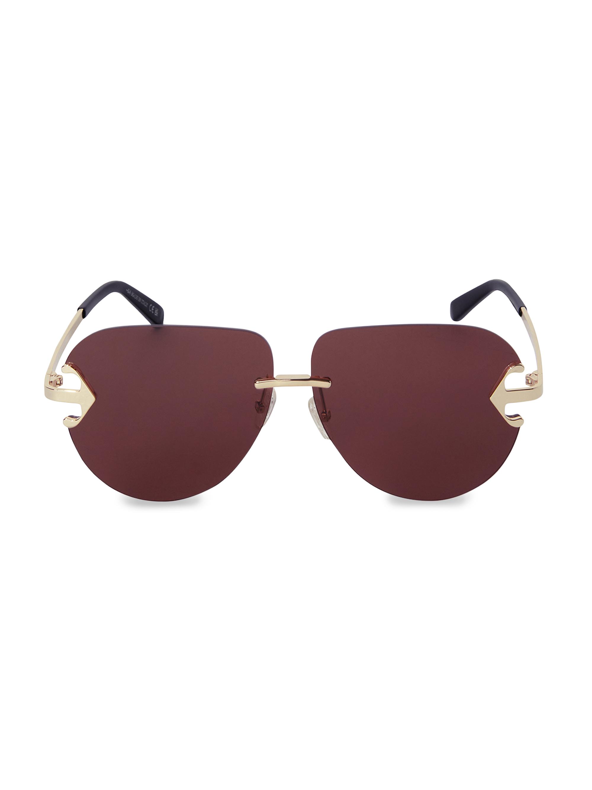 Off-White Men's Alexandria Round Sunglasses - Brown