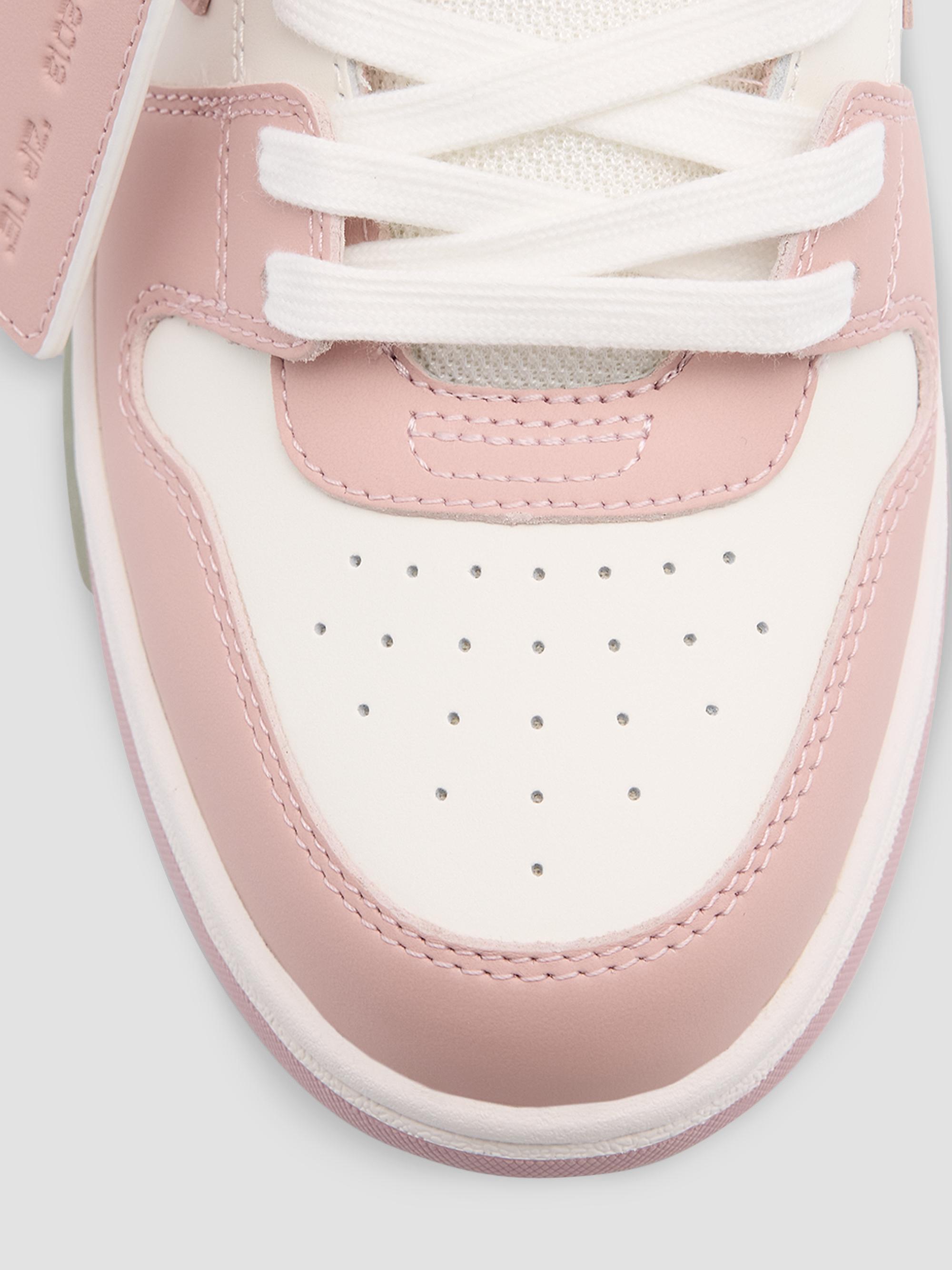 Off-White Women's Out Of Office Leather Sneakers - White Pink | Thumbnail 5