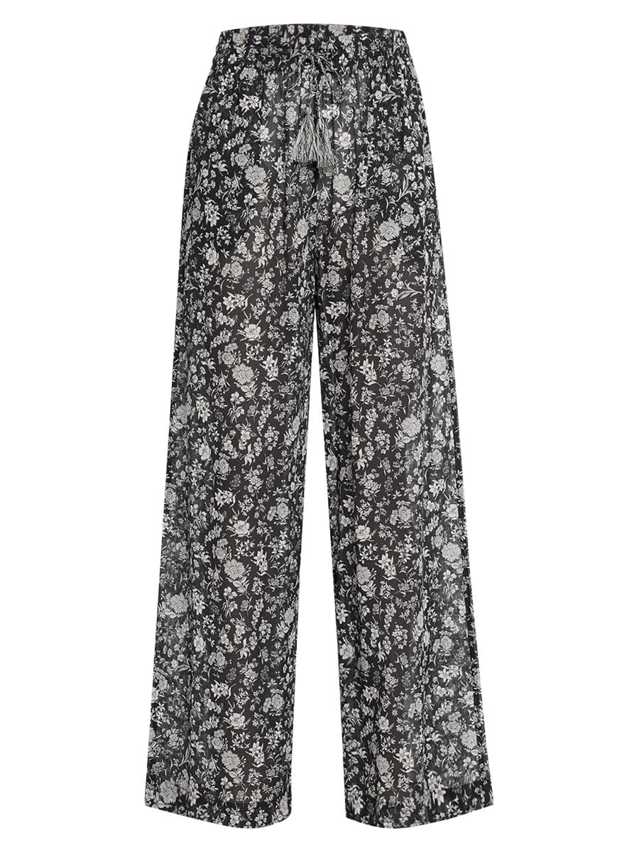 Ulla Johnson Women's Azra Floral Wide-leg Pants In Purple