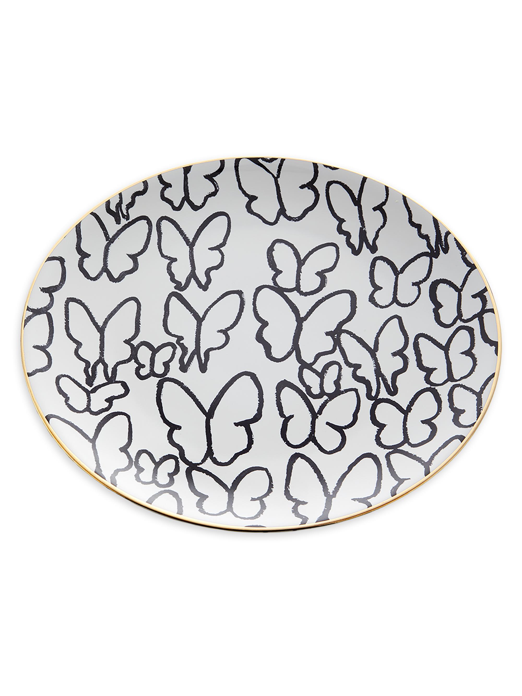 Hunt Slonem Butterfly Ceramic Dinner Plate