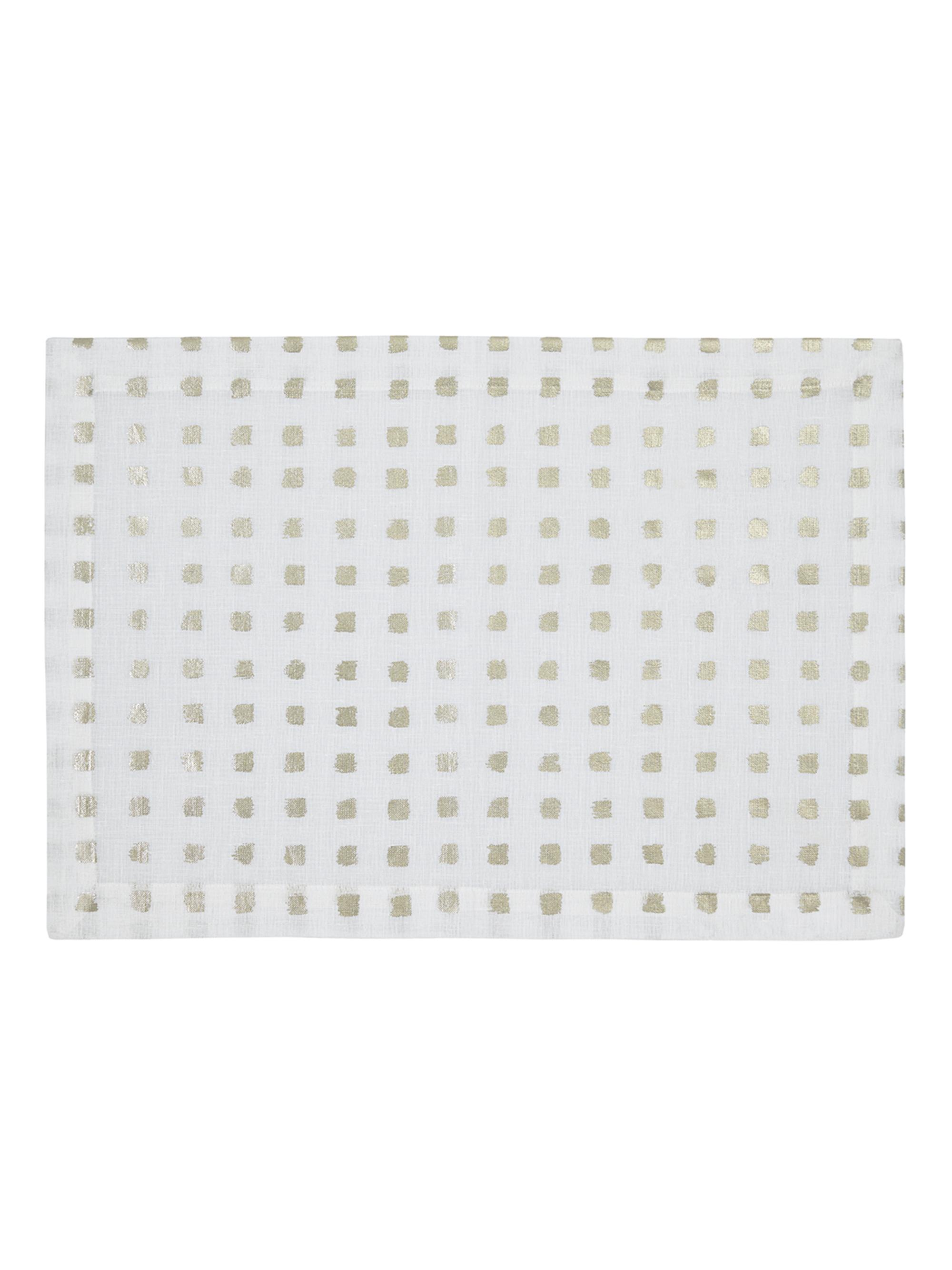 Mode Living Antibes 4-Piece Placemat Set - Gold