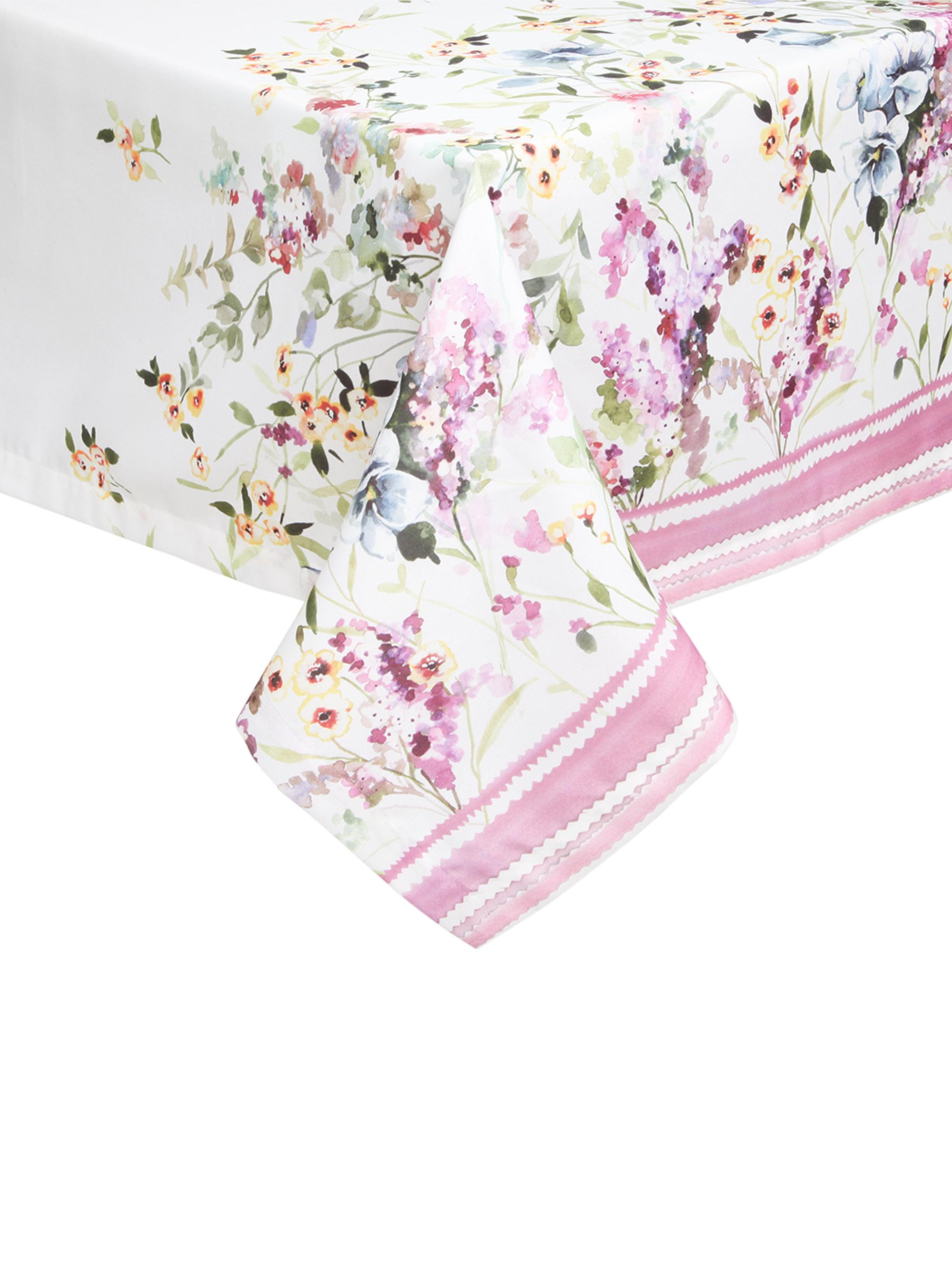 Mode Living Gardenia Floral Tablecloth - Pink 70 x 144