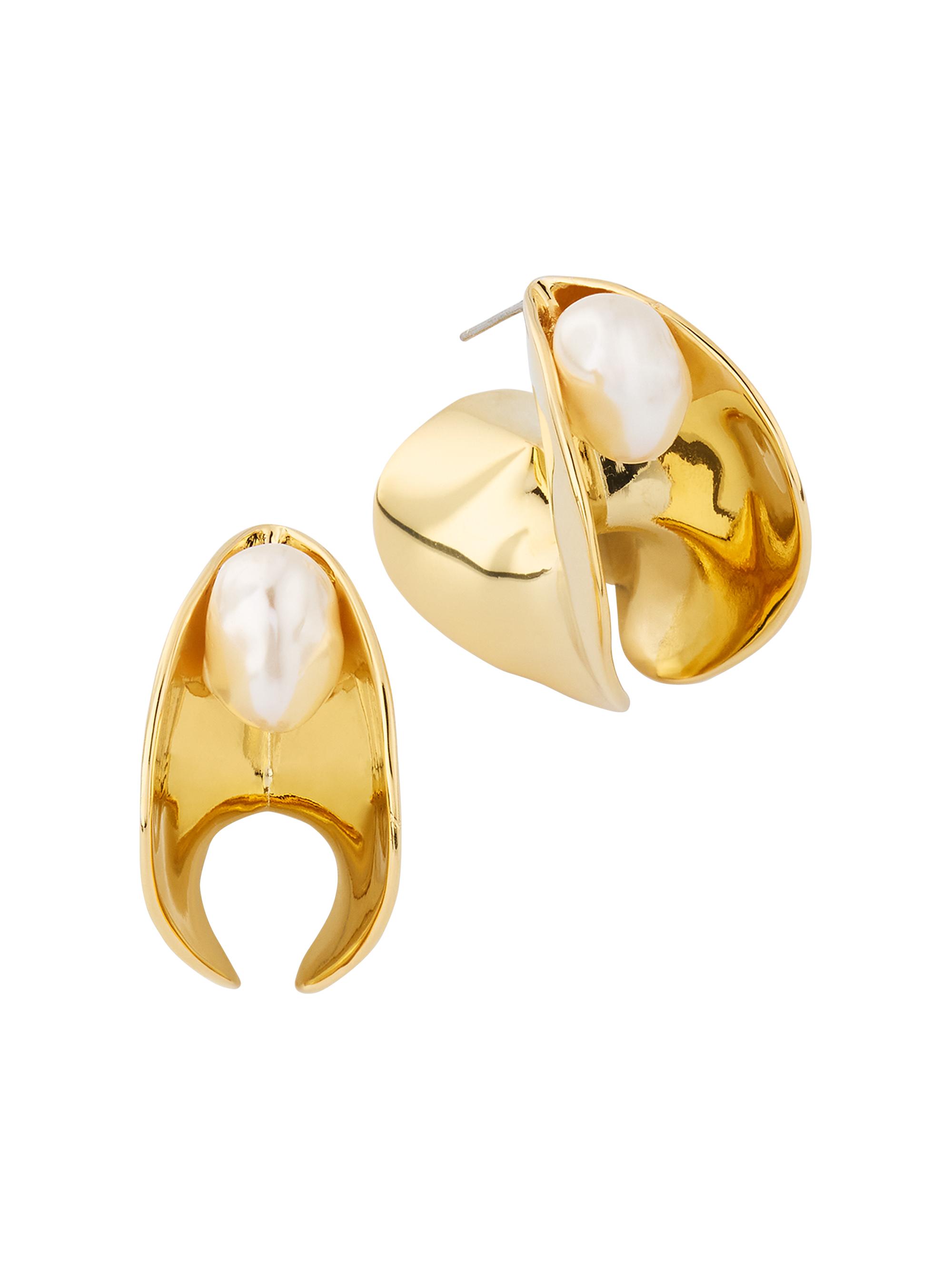 Cult Gaia Women's Shira Freshwater Pearl & Goldtone Earrings - Gold