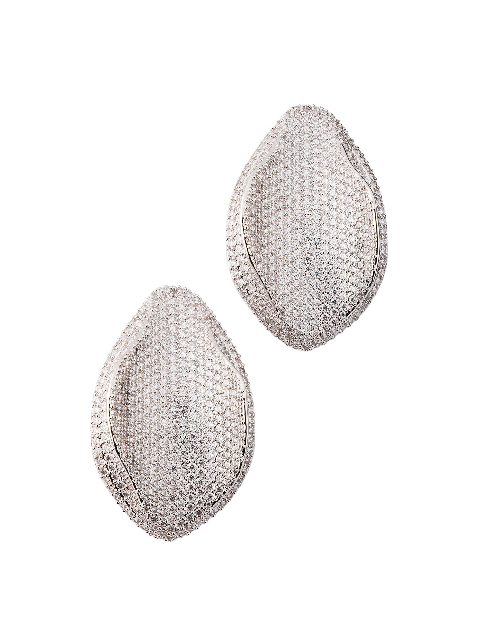 Cult Gaia Women's Erin Plastic Crystal & Silvertone Stud Earrings - Silver
