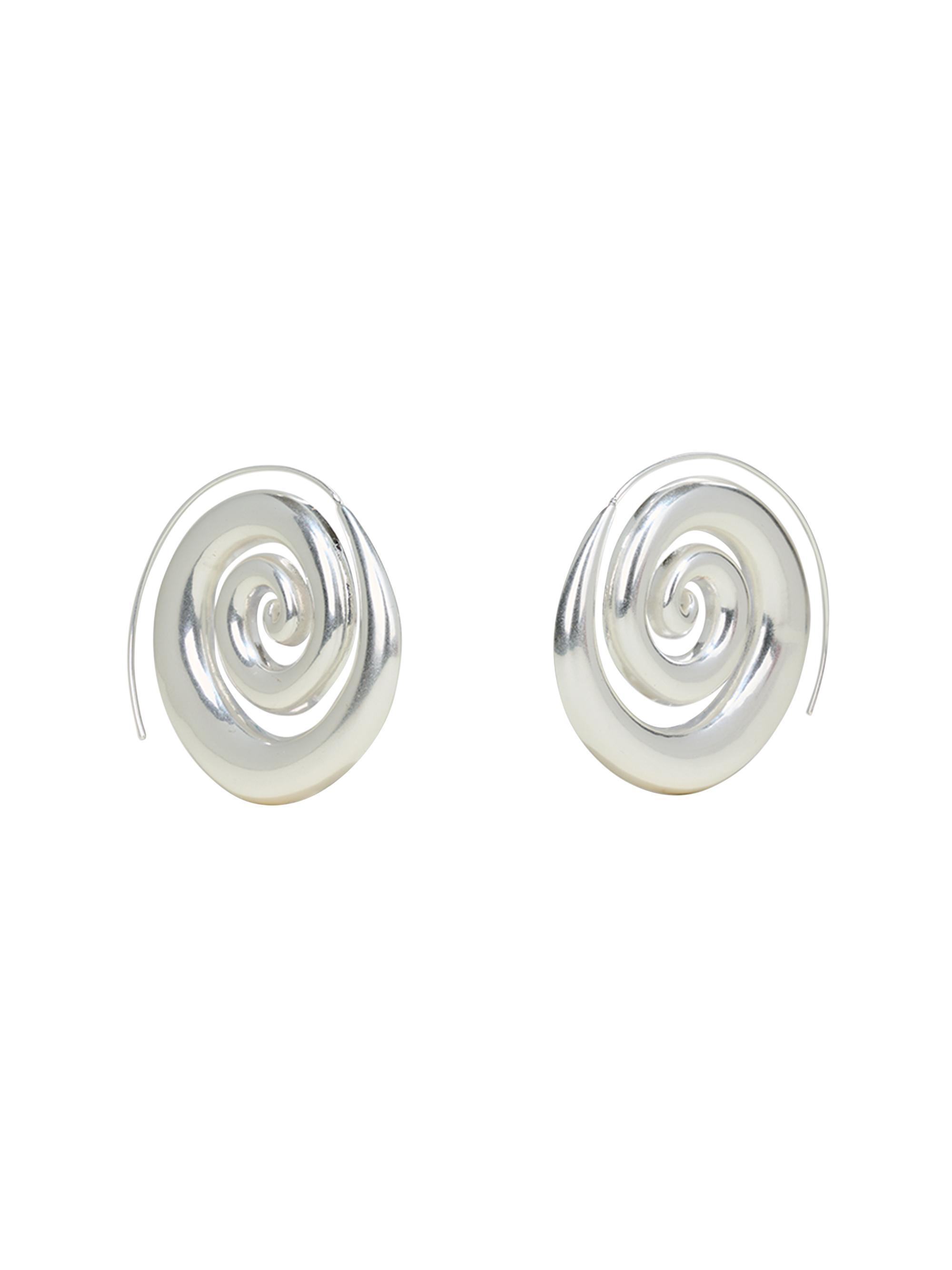 Cult Gaia Women's Cassia Silvertone Spiral Stud Earrings - Silver