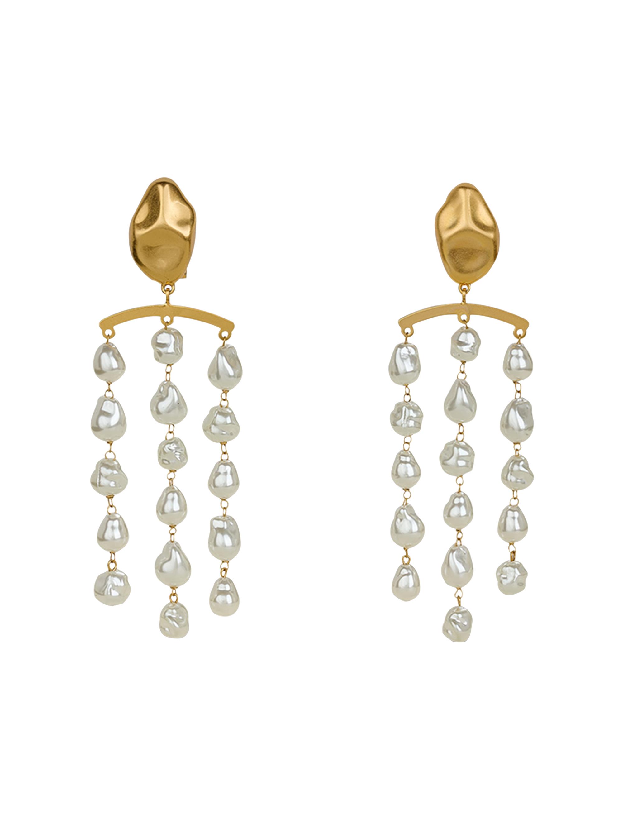Cult Gaia Women's Shivani Imitation Pearl & Goldtone Chandelier Earrings - Gold