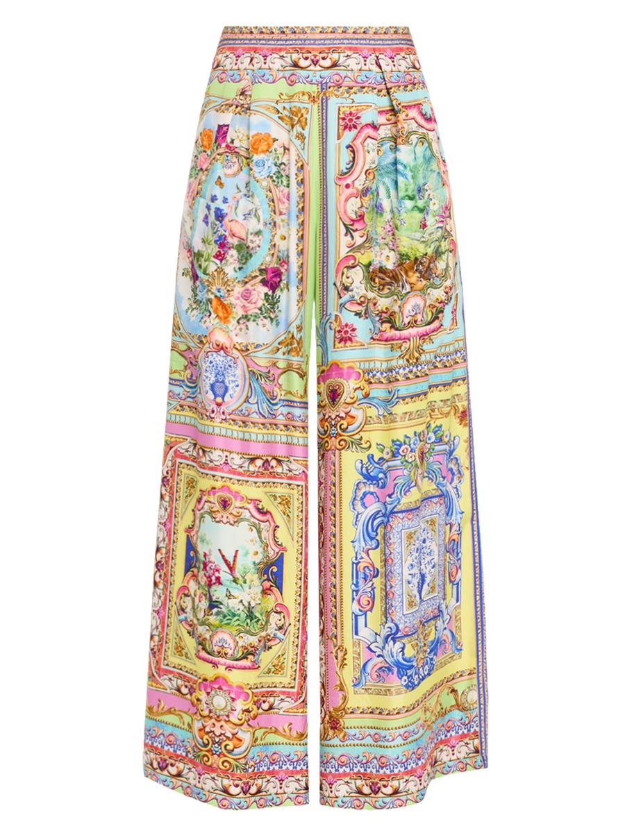 Camilla Women's Spirit Of Santa Maria Wide-leg Trousers In Multi