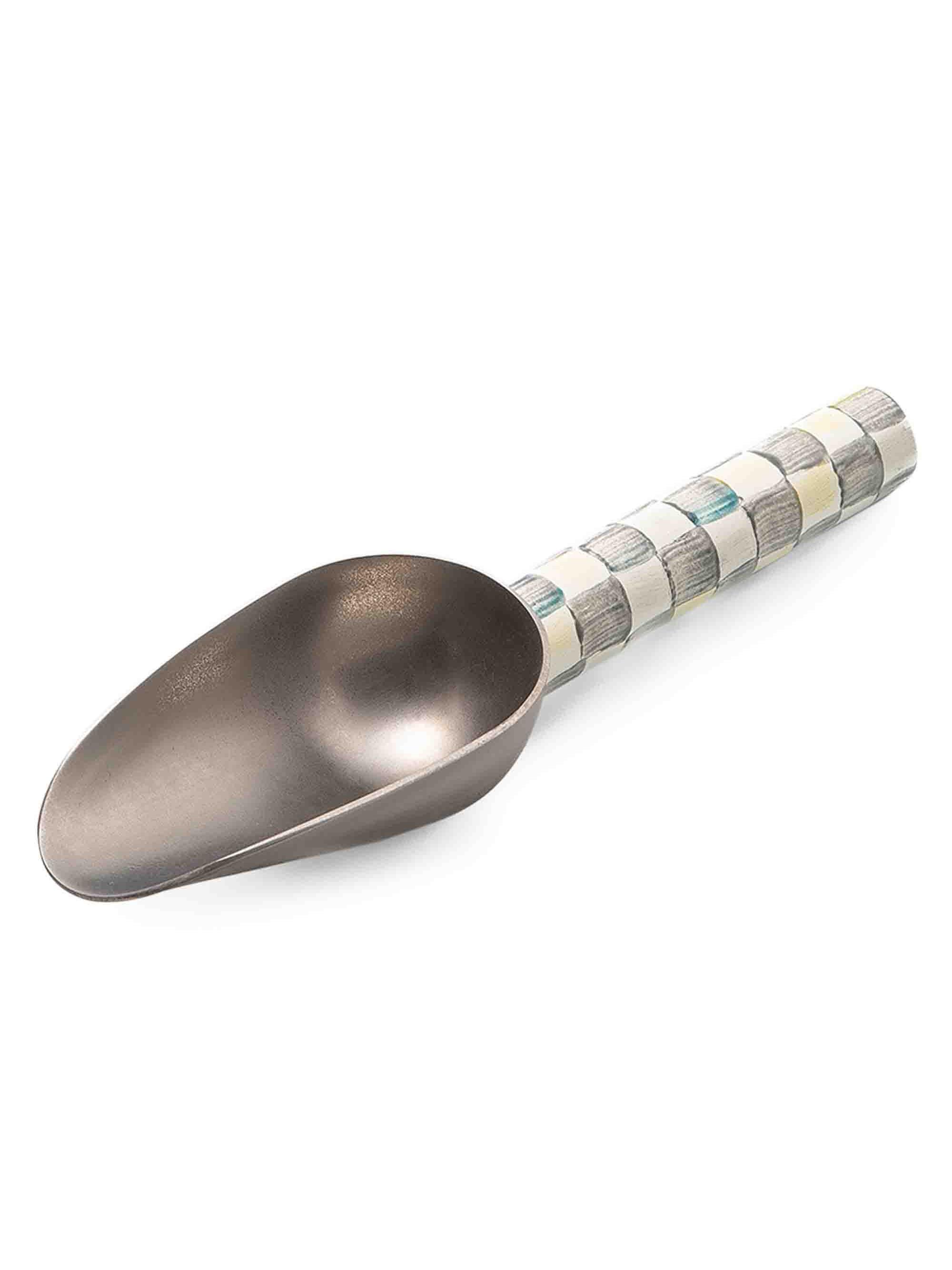 MacKenzie-Childs Small Sterling Check Enamel Scoop