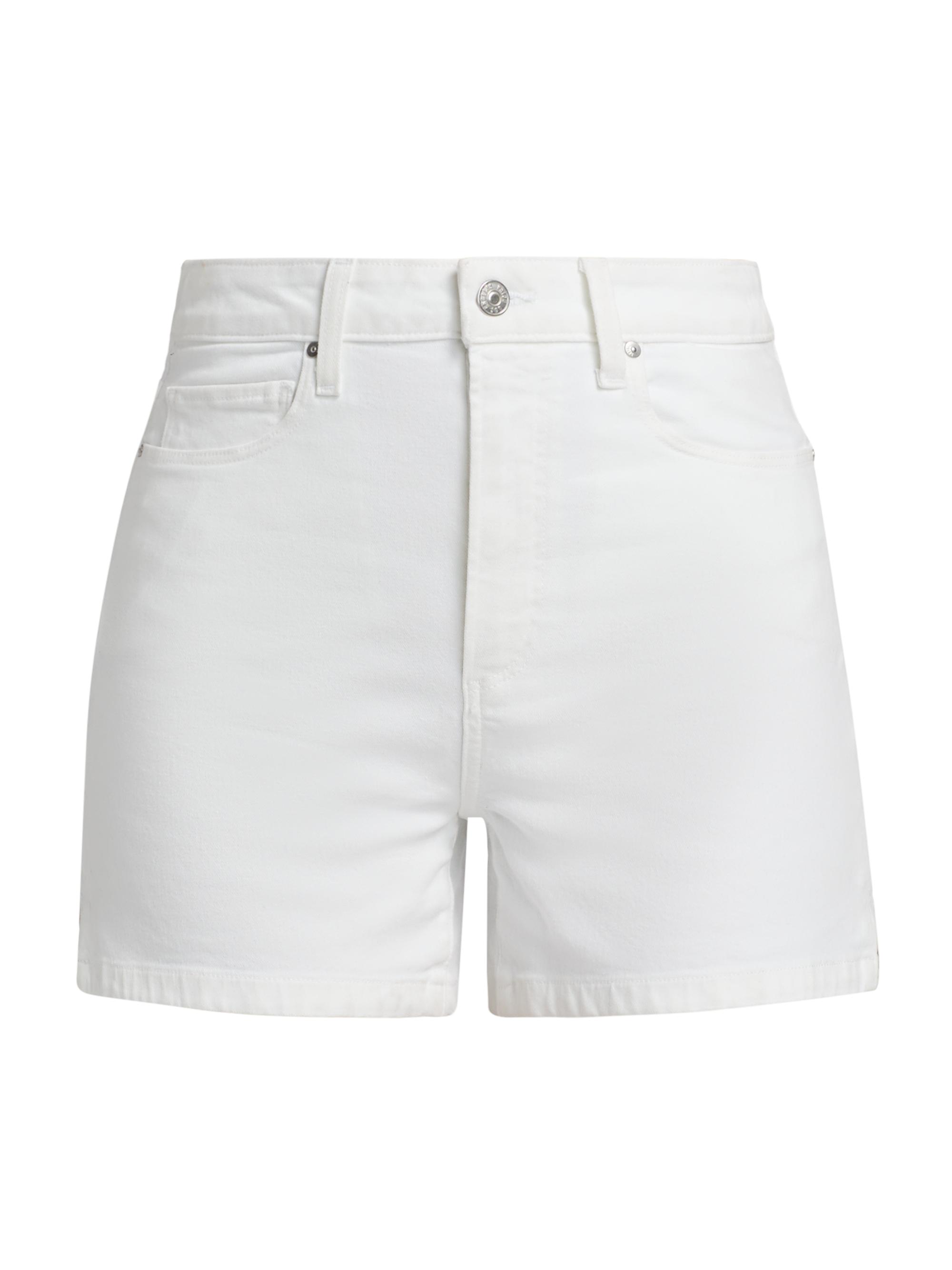 Paige Women's Dani Stretch Cotton Twill Shorts - Crisp White