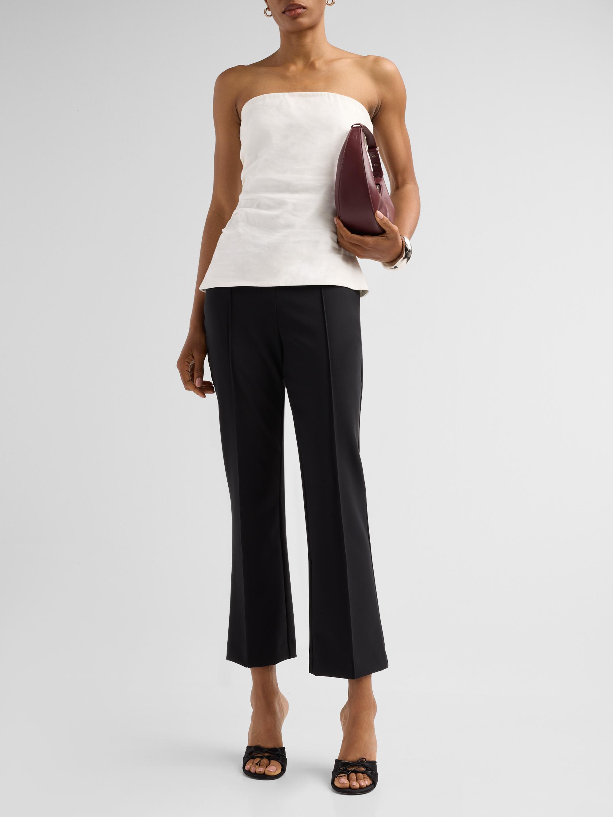 SIMKHAI Women's Michelle Crop Pants - Black | Thumbnail 2