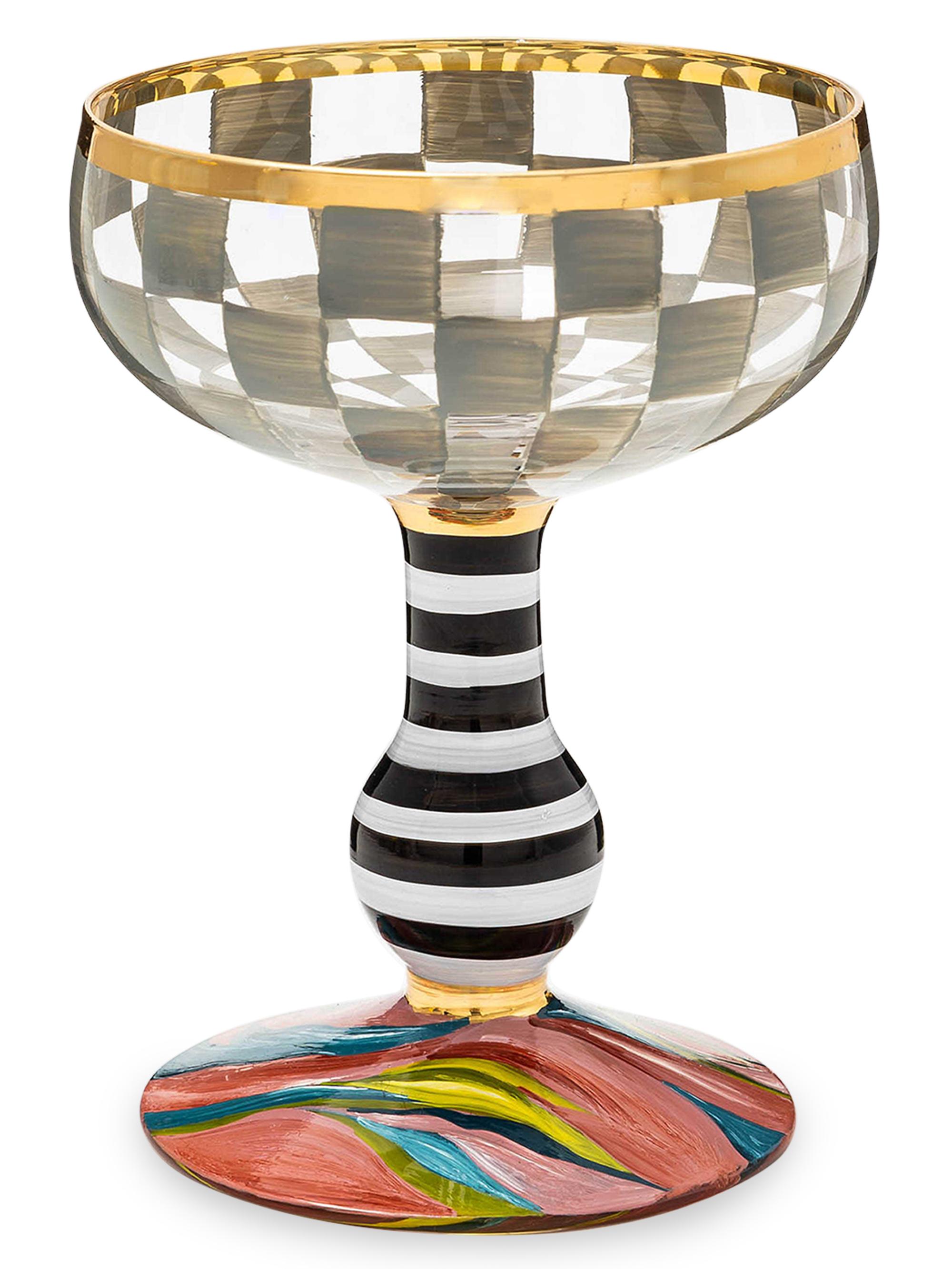 MacKenzie-Childs Carnival Couple Sterling Glass