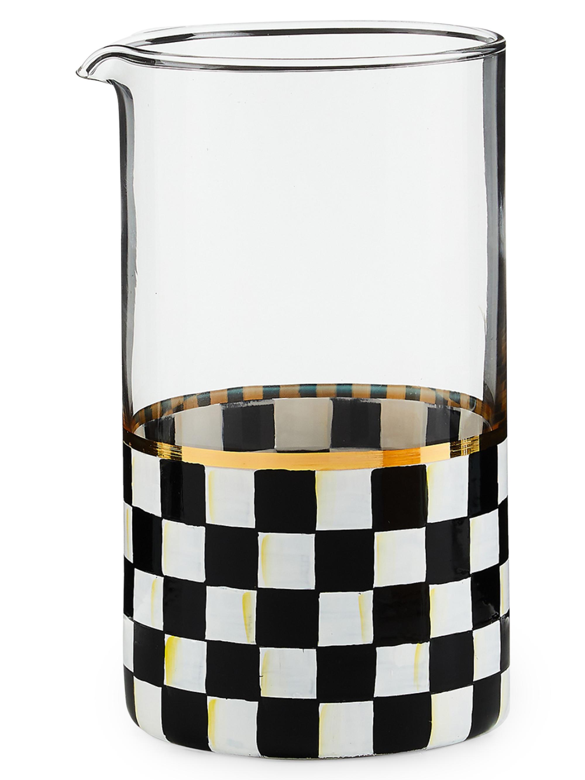 MacKenzie-Childs Courtly Check Mixing Glass
