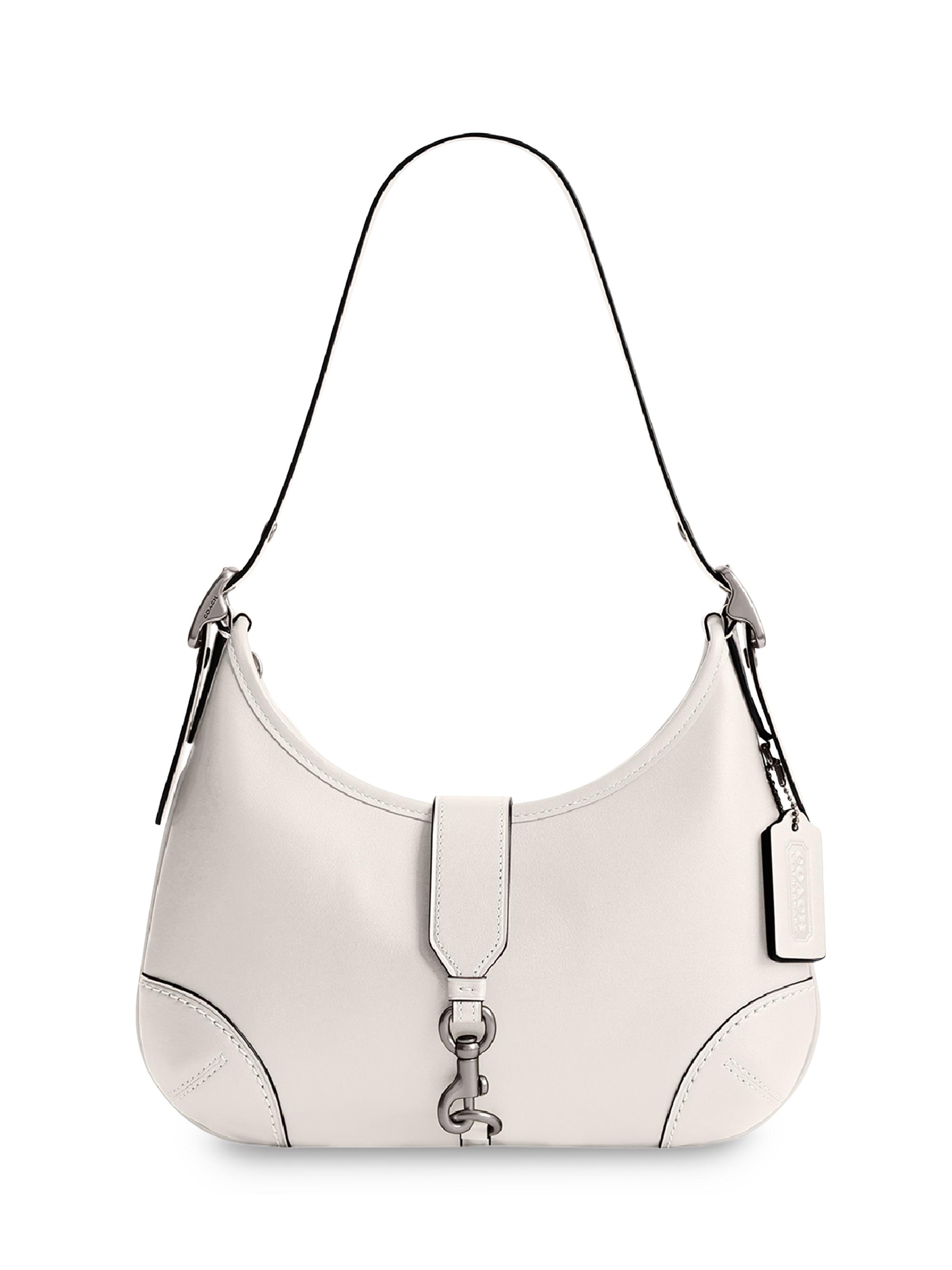 バッグ COACH Hampton Baguette Shoulder White COACH Hamptons Leather Hobo Bag | Saks Fifth Avenue