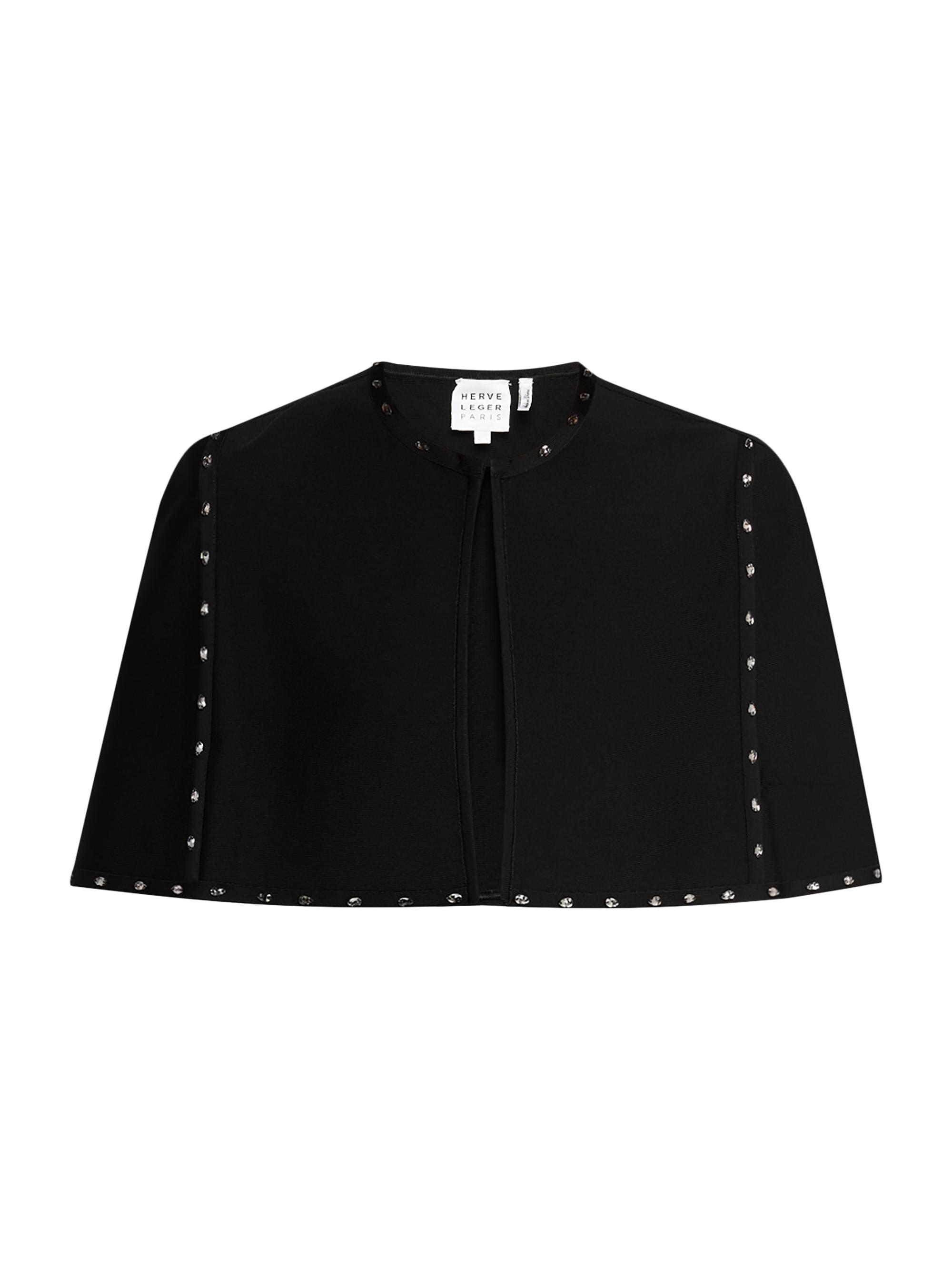 Hervé Léger Women's The Juliette Embellished Cape - Black