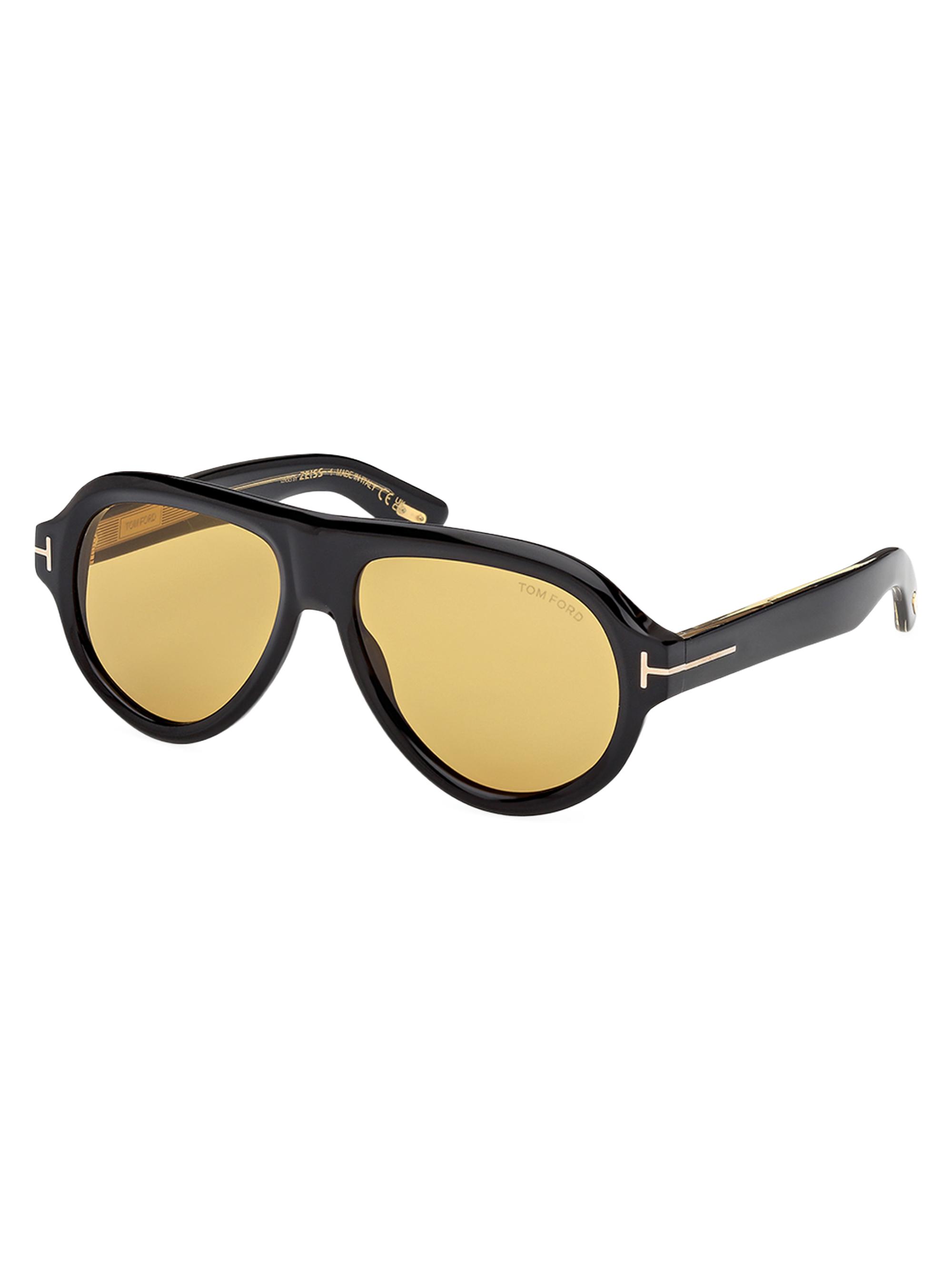 ドム TOM FORD Smith 55MM Rectangular Sunglasses | Saks Fifth Avenue