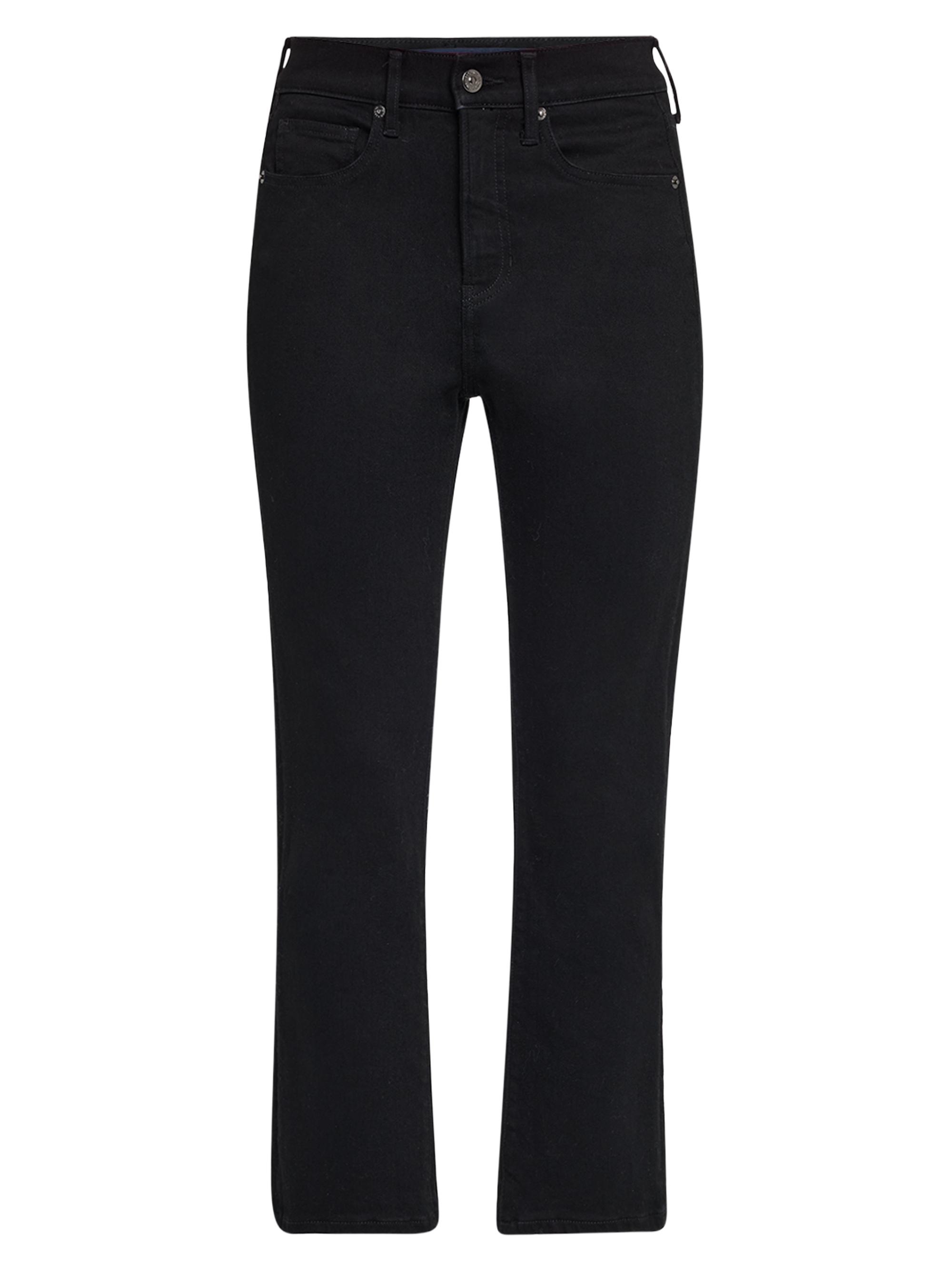 Veronica Beard Women's Carly Kick-Flare Crop Jeans - Black