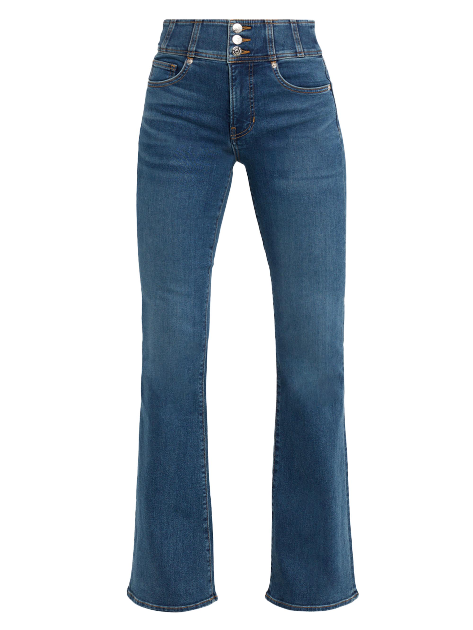 Veronica Beard Women's Beverly High-Rise Skinny Flare Jeans - Dark Blue