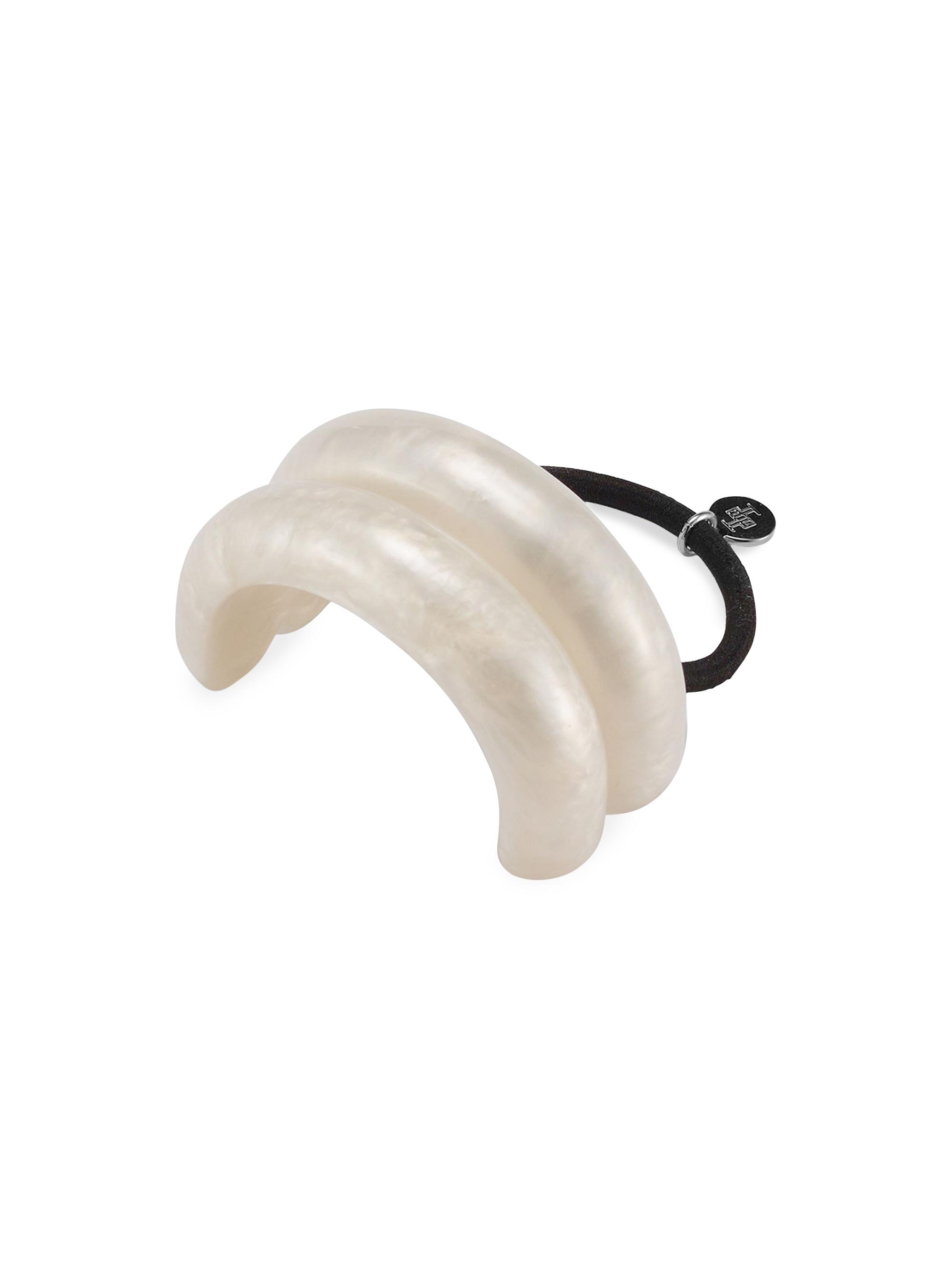 Lelet NY Women's Marble Double Arch Pony Cuff - Pearl