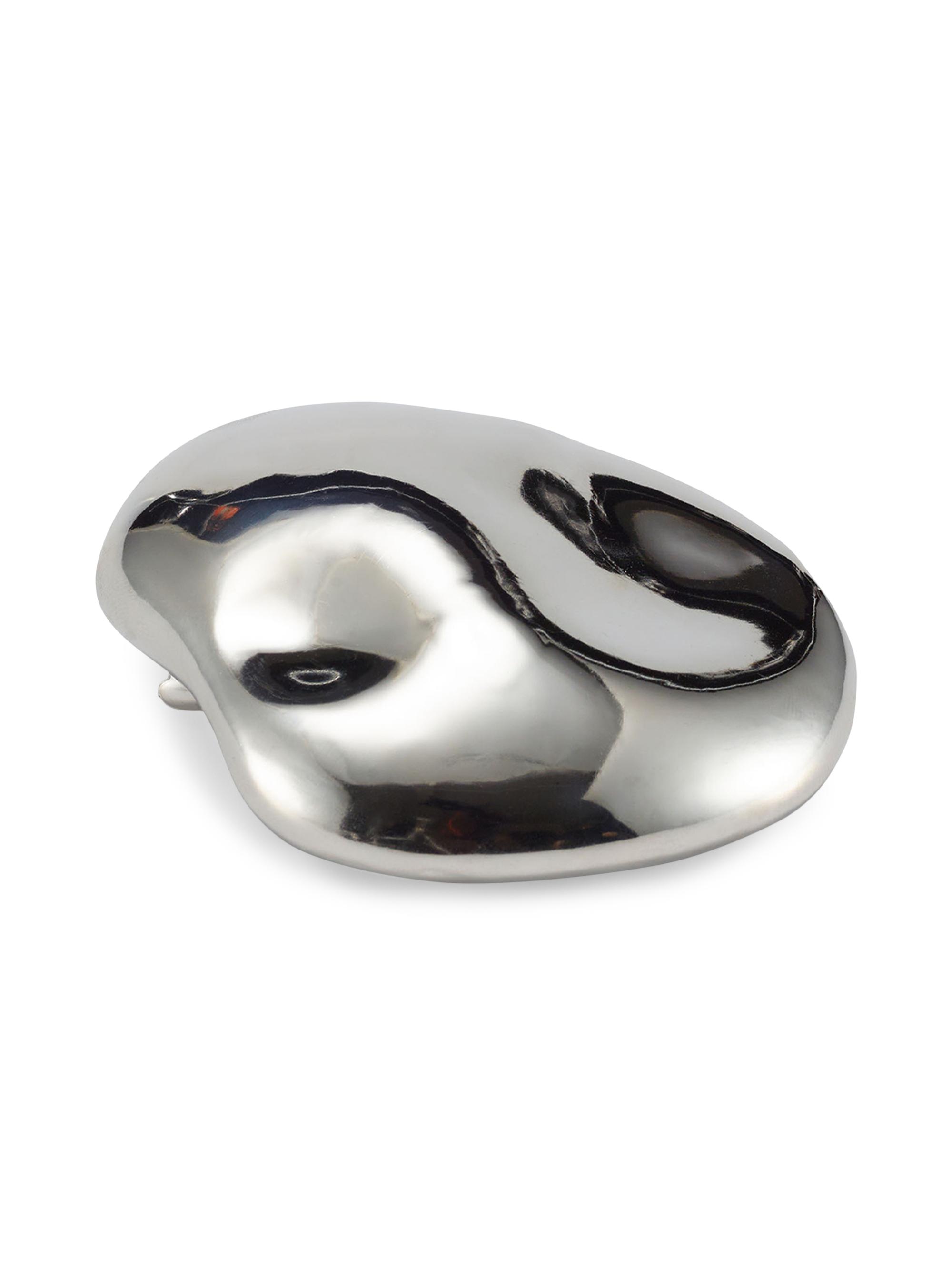 Lelet NY Women's Zoe Glossy French Barrette - Silver