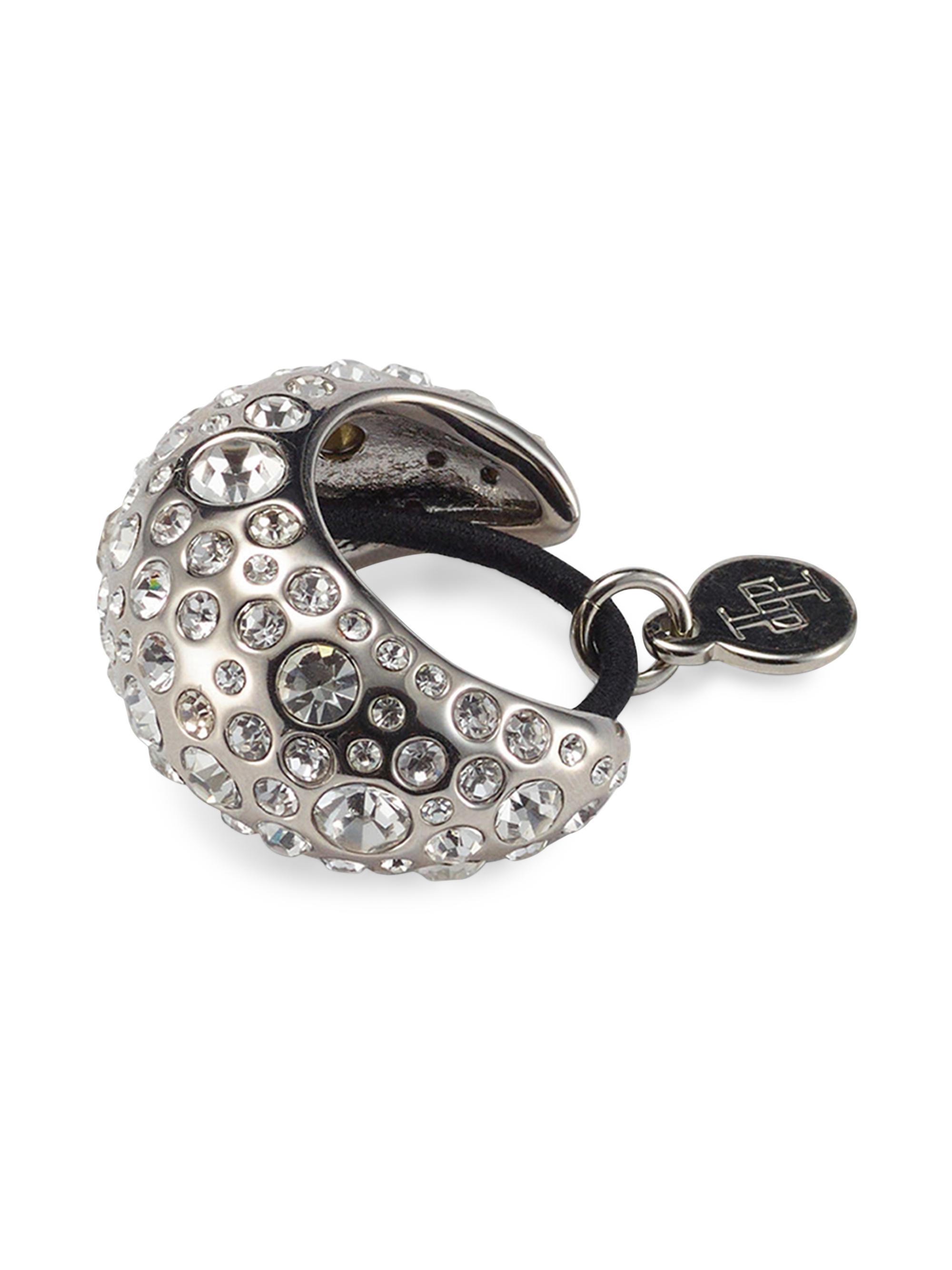 Lelet NY Women's Mini Dome CrystalPavéPony Cuff - Silver