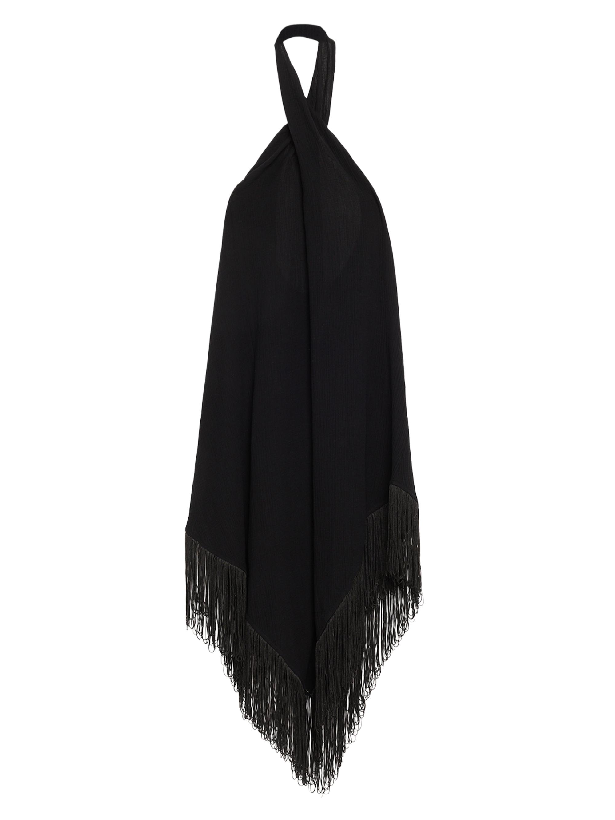 PQ Women's Kate Fringe-Trim Dress - Black