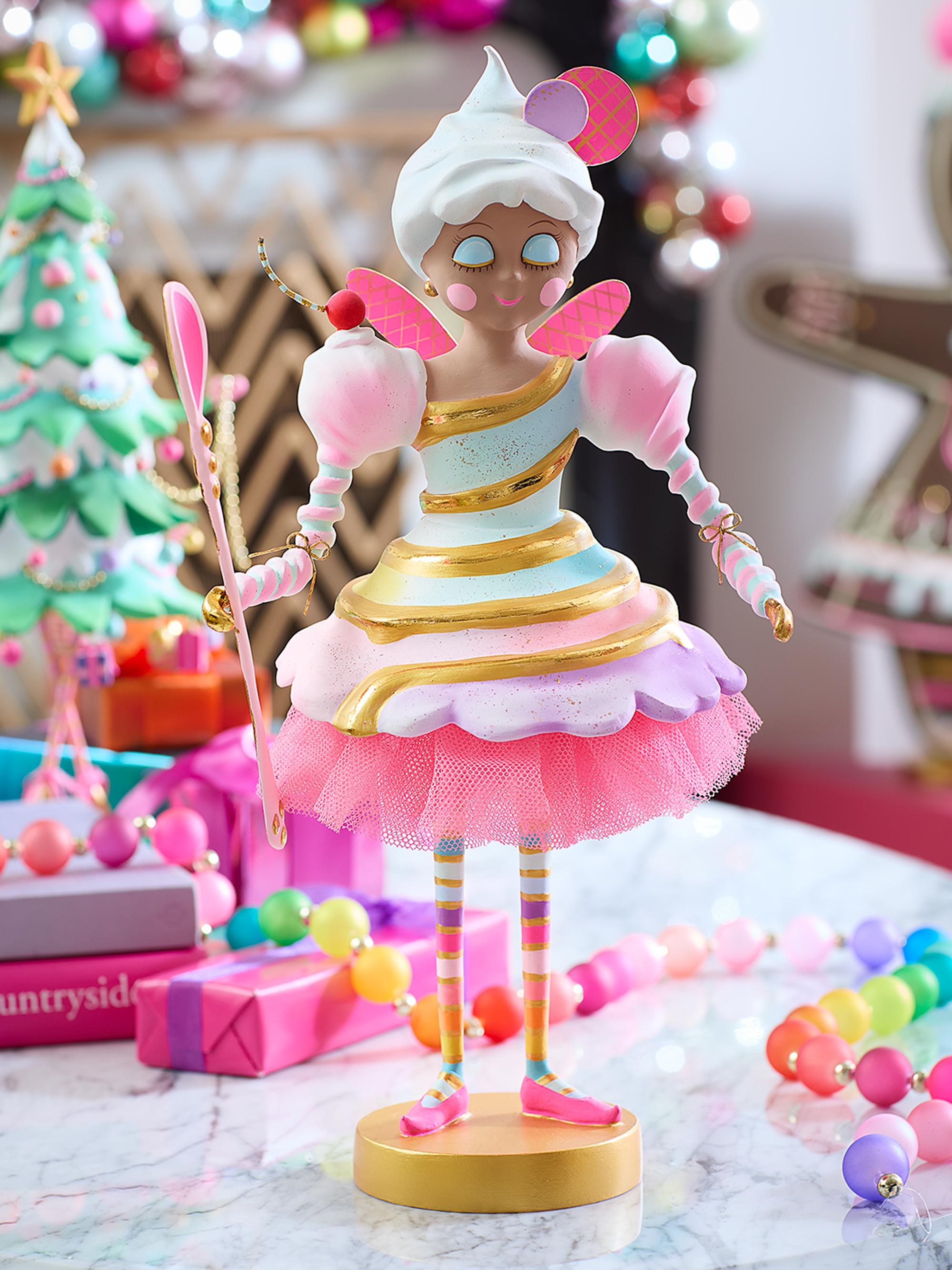 Glitterville Brown Lickowish Tabletop Figurine