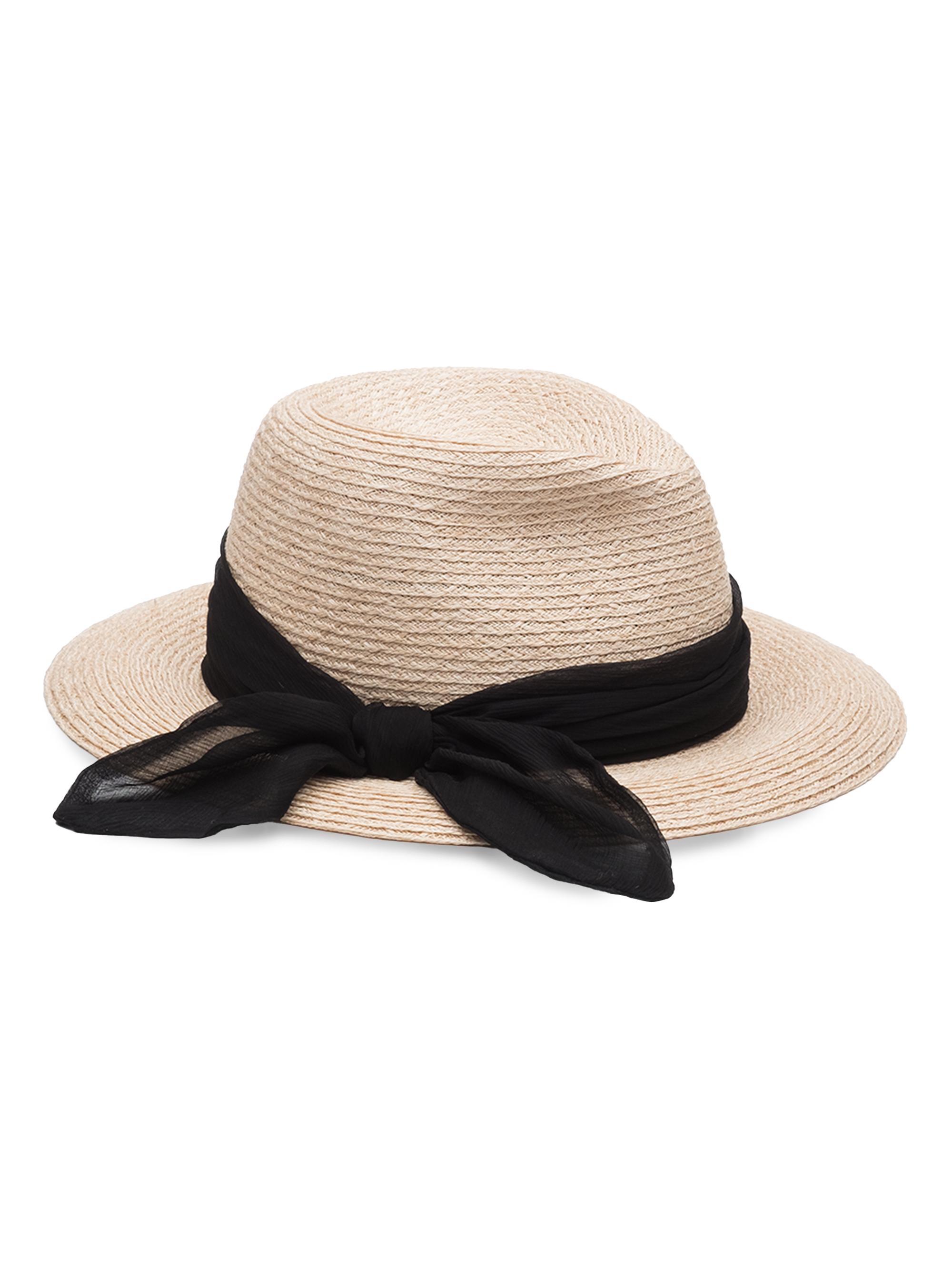Eugenia Kim Women's Lillian Woven Straw Fedora - Beige