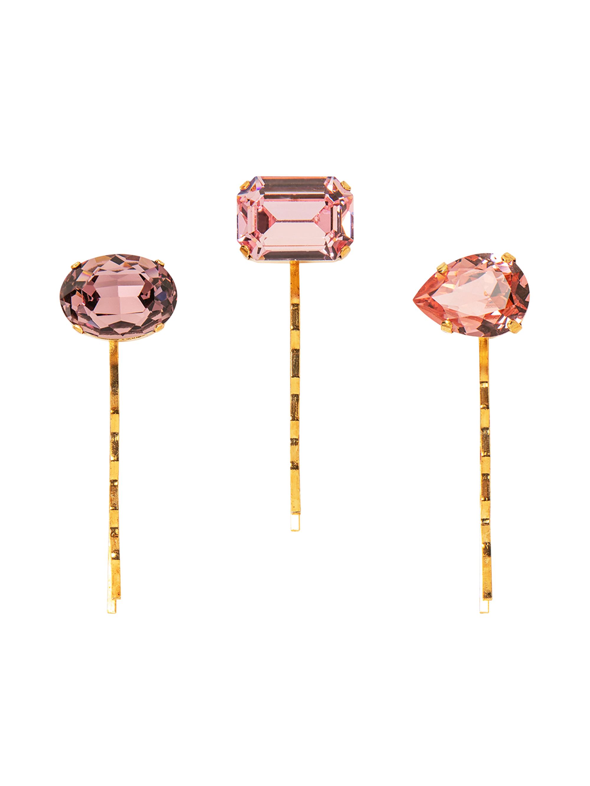 Jennifer Behr Women's 3-Piece Karina Bobby Pins Set - Red